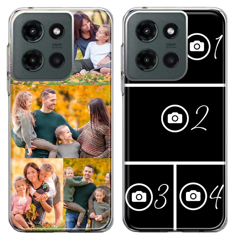 Custom Phone Case for Motorola Moto G 5G, G Stylus 5G, G Power, G5G, G Play, G Pure, 2025, 2024, 2023, 2022, Personalized Collag