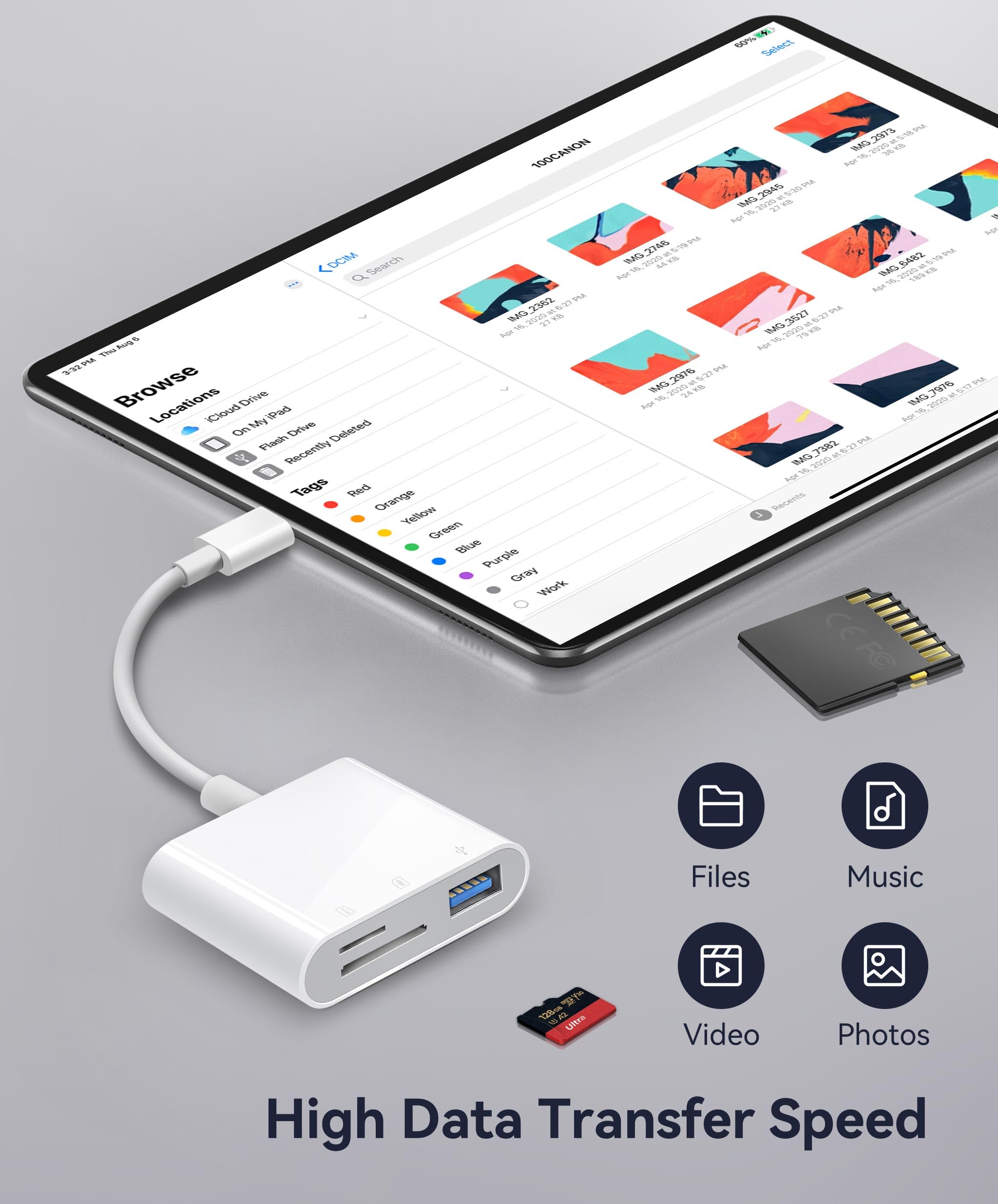 Sd Card Reader Usb C, Wnxsload Memory Card Reader Fortf Sd Micro Sd Sd Cards, Usb C Type C Sd Adapter Compatible With Iphone 15,