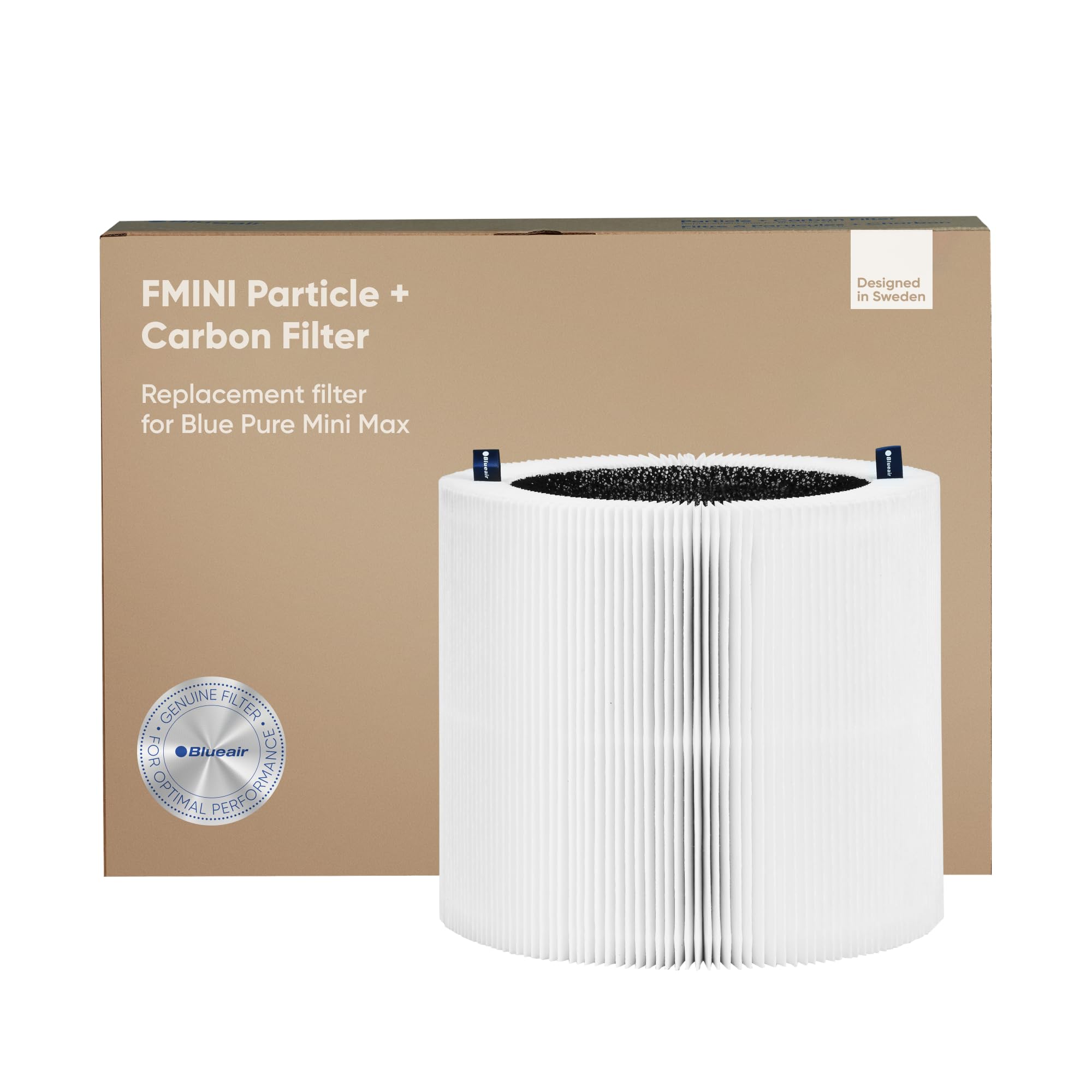 Blueair Blue Pure Mini Max Genuine Replacement Filter, Blue Pure Fmini Filter Fits Blue Pure Mini Max Air Purifier