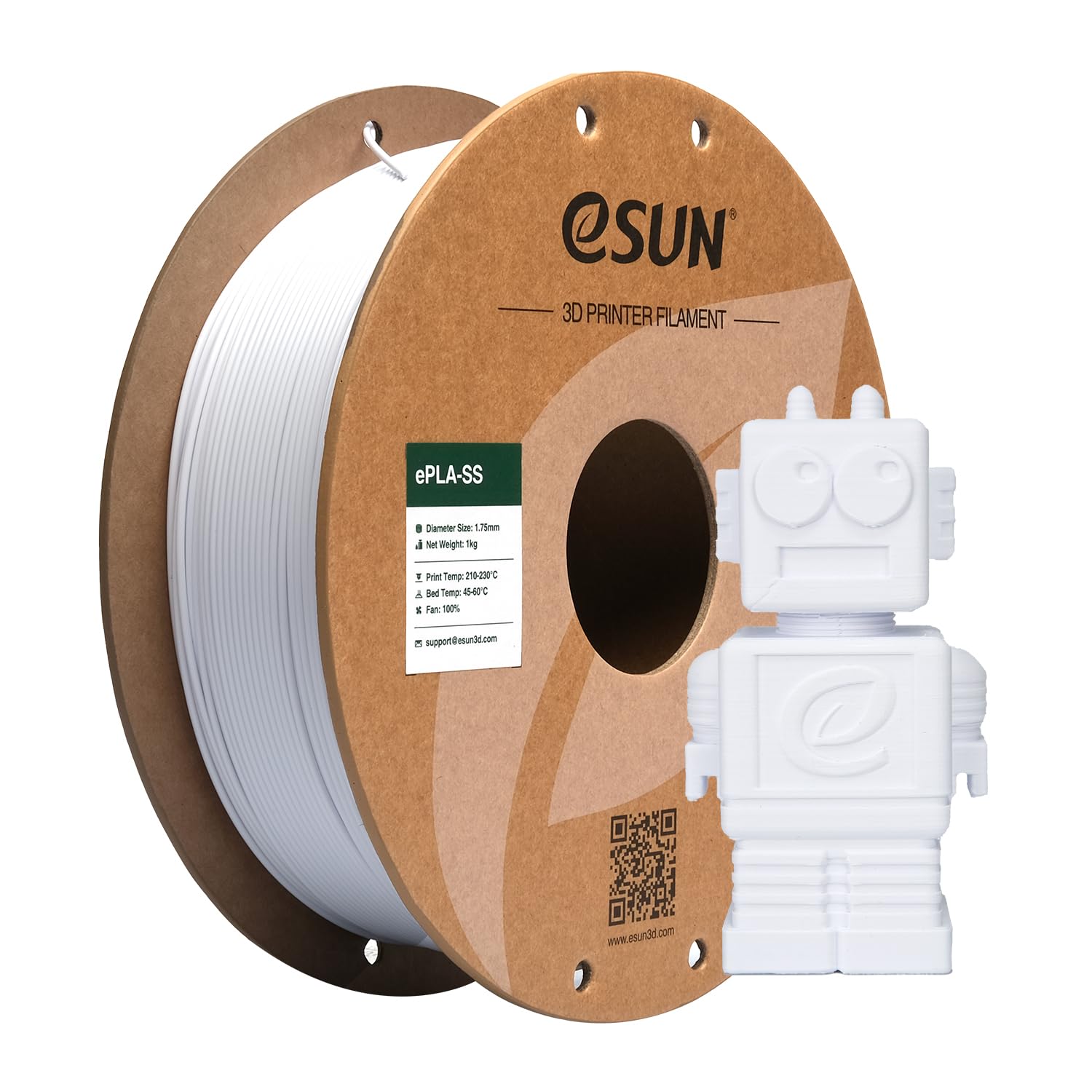 Esun Pla Basic Filament 1.75Mm, 3D Printer Filament High Speed Pla For Fast Printing, 1Kg Spool (2.2 Lbs) 3D Printing Filament F