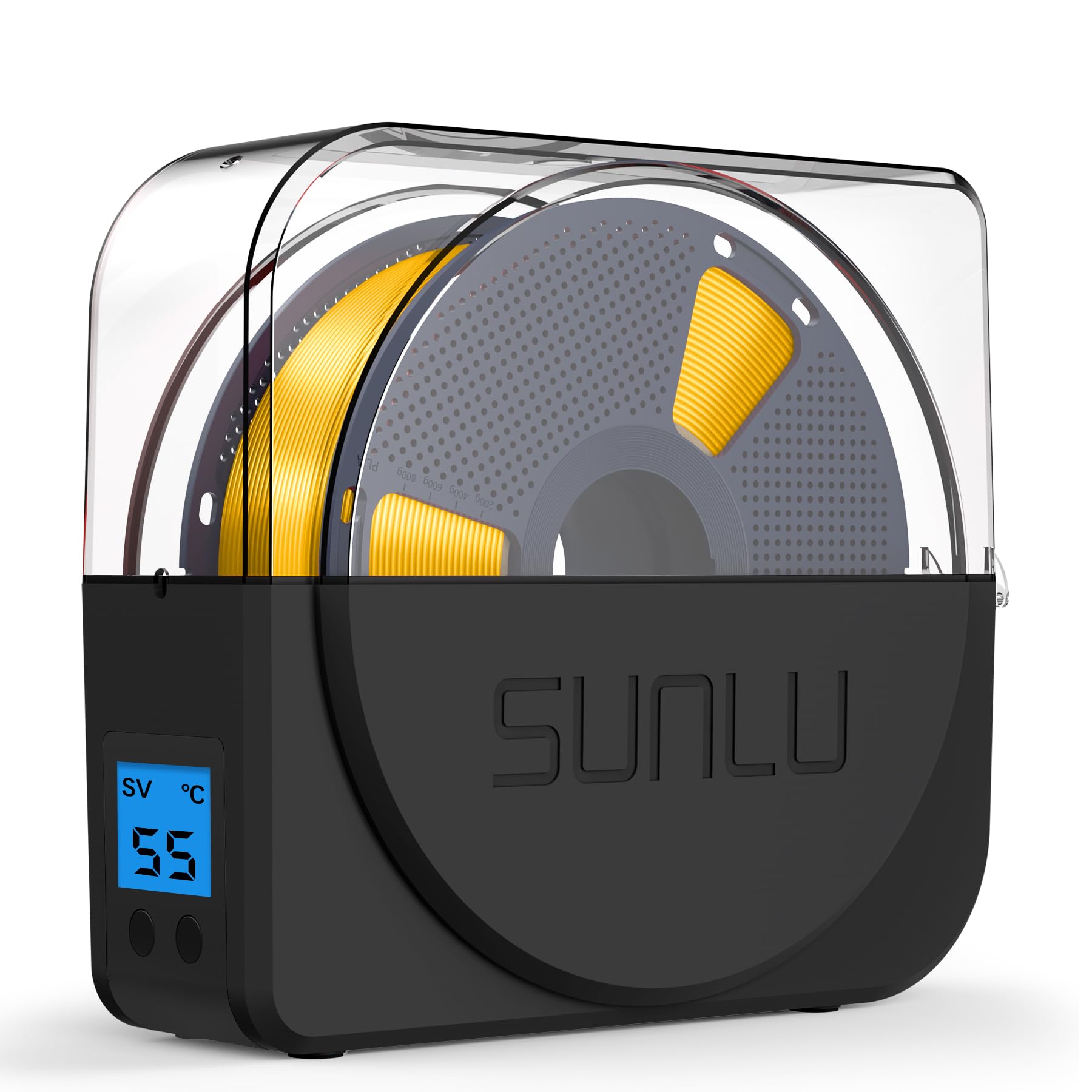 SUNLU Filament Dryer Box for 3D Printer Filament, S1 Plus Filament Dehydrator with Fan Design, Filament Storage can Keep 1.75 2.