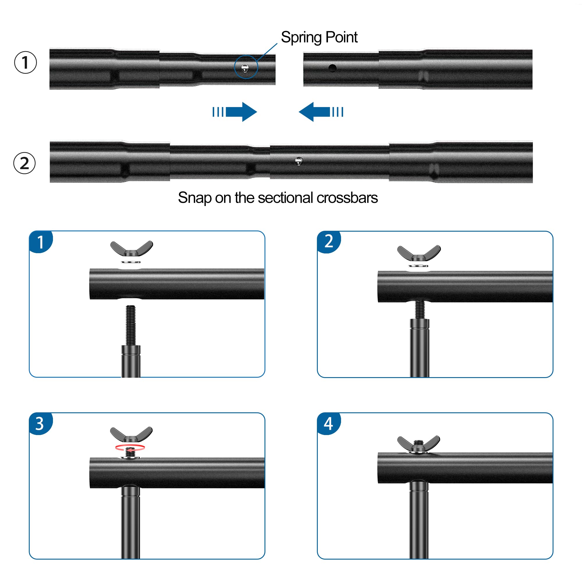 Fudesy Backdrop Stand 7X10Ft Adjustable Photography Background Support System Kit For Photo Video Studio With Carry Bag,Spring C