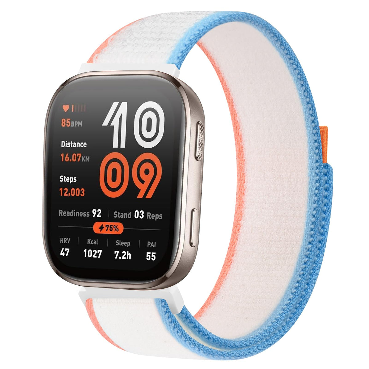 Ak Nylon Strap Compatible With Amazfit Bip 6 / Bip 5 Smart Watch Band, Amazfit Gtr 4 Bands, 22Mm Soft Sport Wristband For Amazfi
