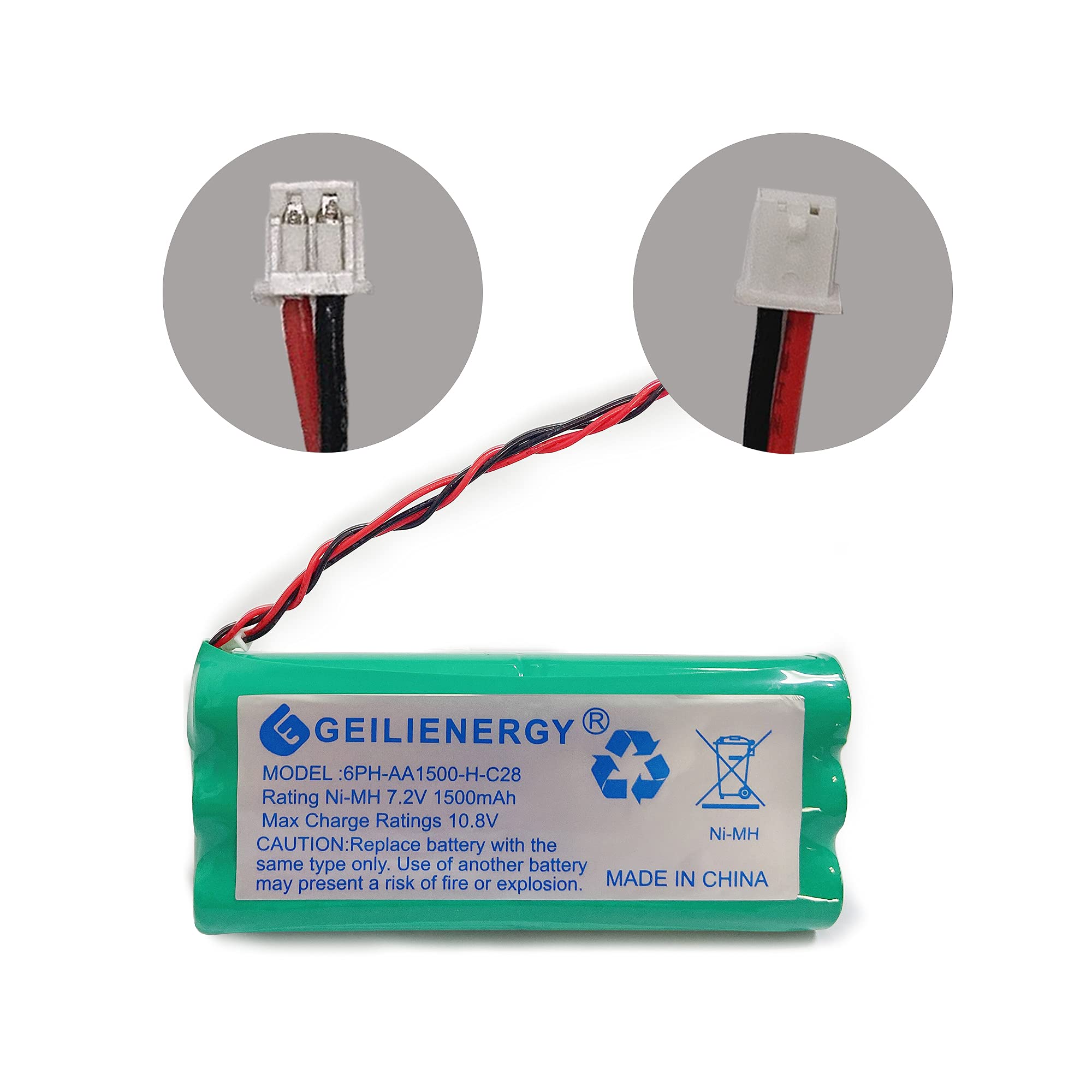 Glepoweer 7.2V Battery Compatible For 6Ph Aa1500 H C28 Dsc9047 Power Series Security Alarm System Dsc 9047 Dsc9047 6Phaa1500Hc28 6Ph Aa1500 H C28 Adt Dsc Back Up Scw9045 Scw9047 1 Pack