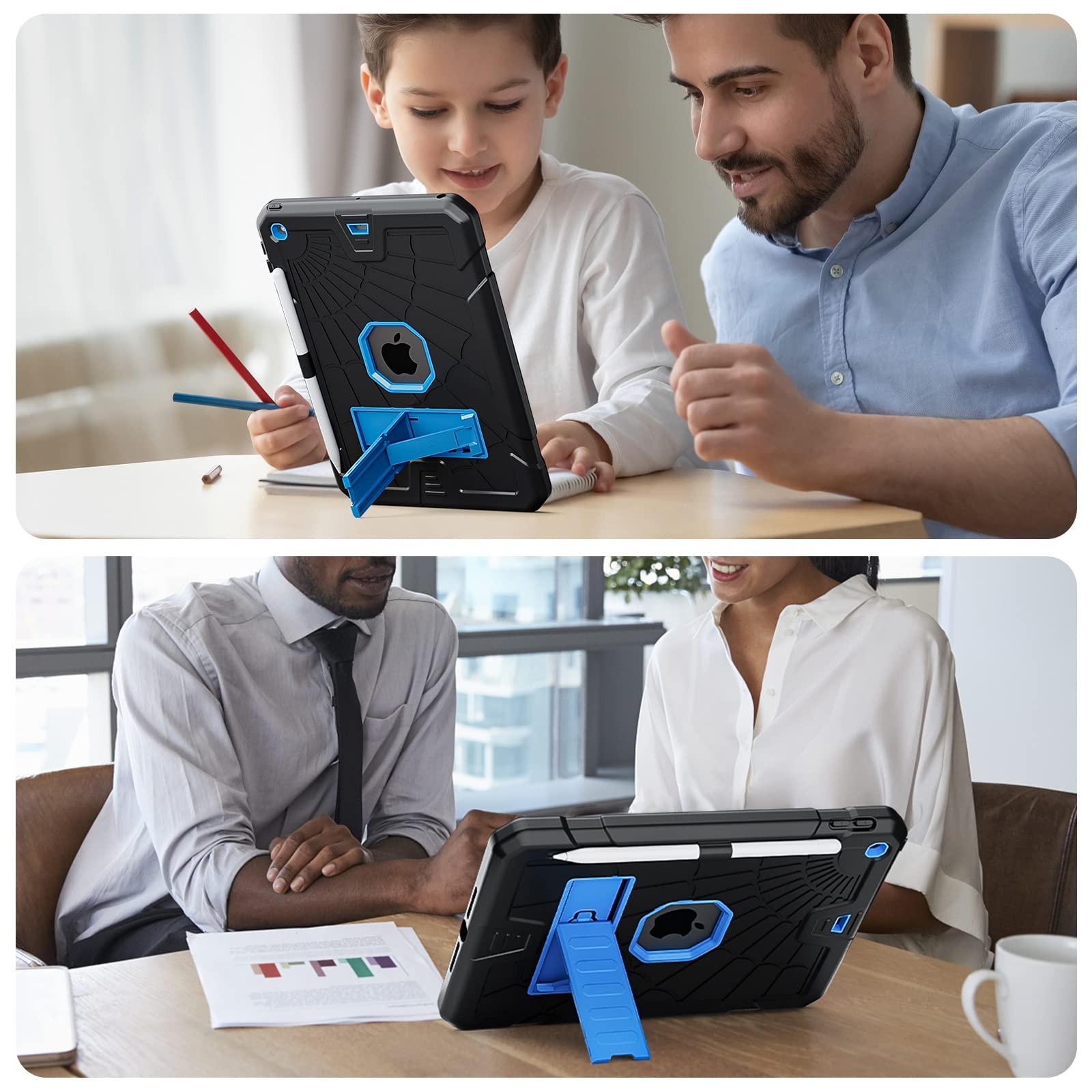 Sibeitu Ipad 5Th Generation Case For Kids | Ipad 6Th Generation Cases With Stand | Ipad 9.7 Case W/Pencil Holder 2018/2017 | Sli