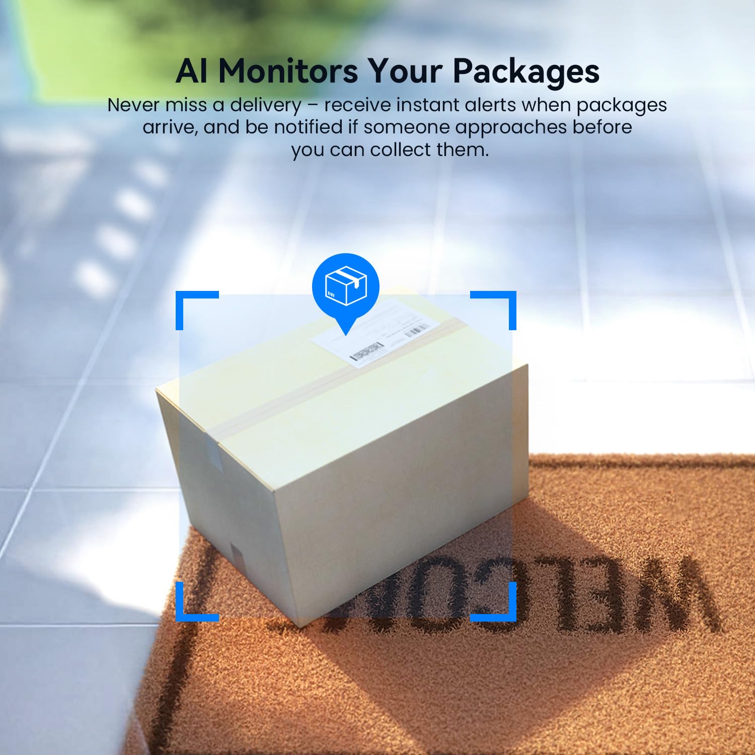 Clipblur 1080P Dual Camera Wireless Video Doorbell With Chime, 2.4G Wi Fi, Color Night Vision, Intelligent Alerts Powered By Ai,