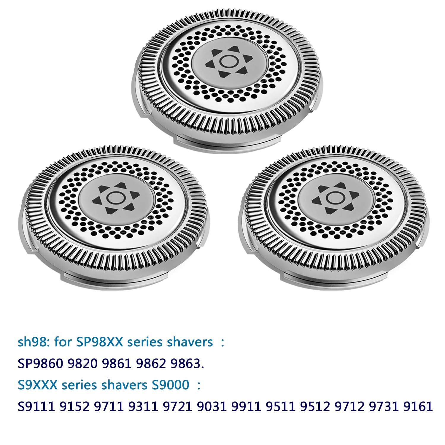 Sh98/72 Head Shaver Replacement Compatible With Philips Norelco S9000 Prestige Replacement Blades For Philips Electric Shaver Se