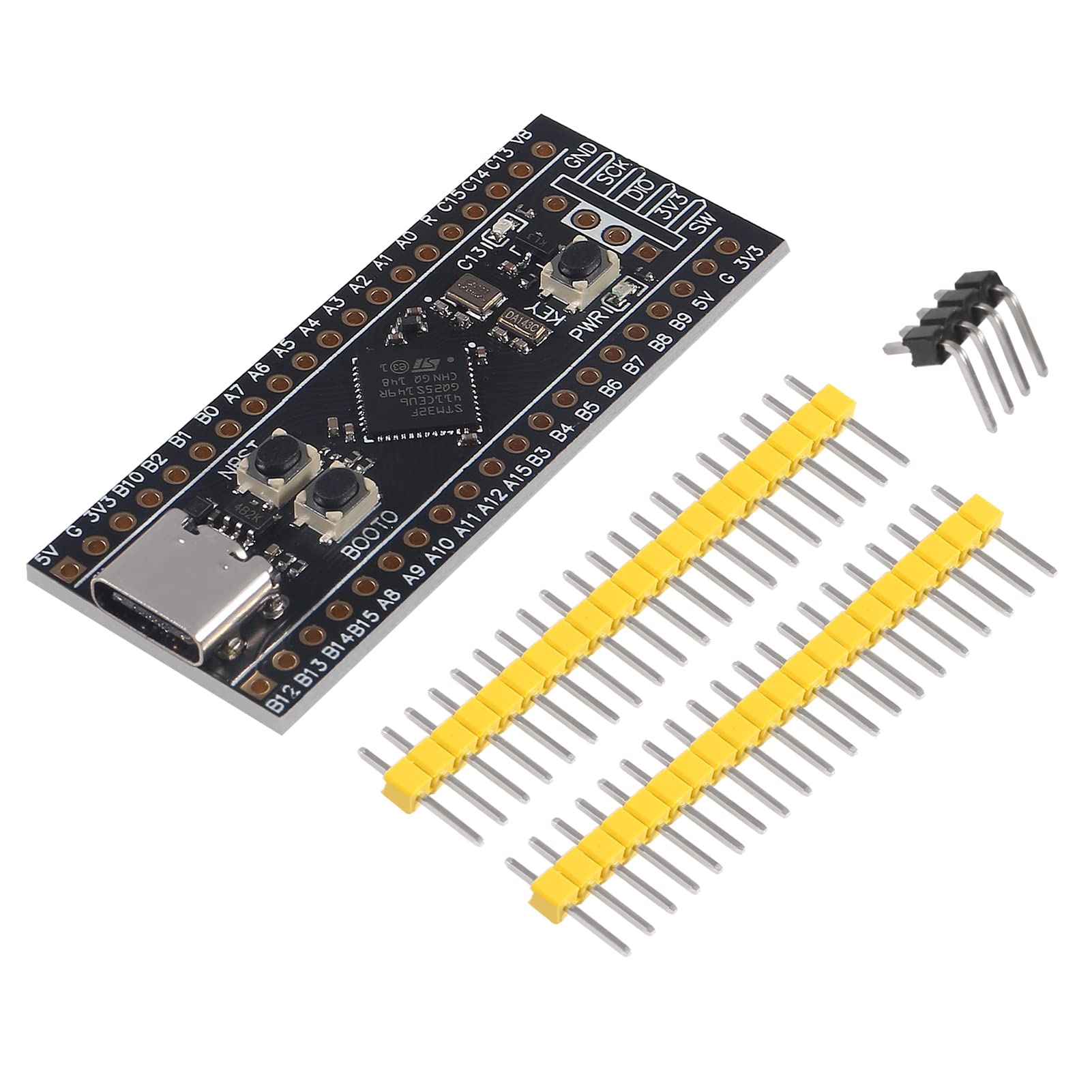 Dweii 1Pcs Stm32F411 Development Board V3.0 Stm32F411Ceu6 Stm32F4 Learning Board 100Mhz Clock 512Kb Flash And 128Kb Ram With 1 P