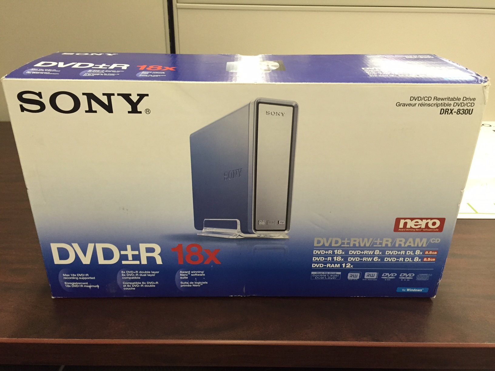 Sony DRX-830U 18X External USB 2.0 Double-Layer DVDRW/CD-RW Drive