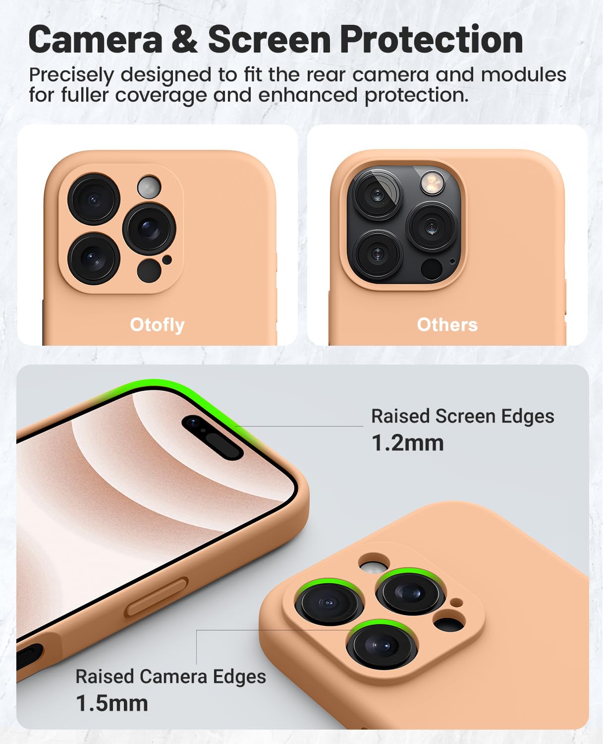 Otofly Compatible With Iphone 16 Pro Case, Compatible With Magsafe, Shockproof Magnetic Silicone Case For Iphone 16 Pro,[Militar