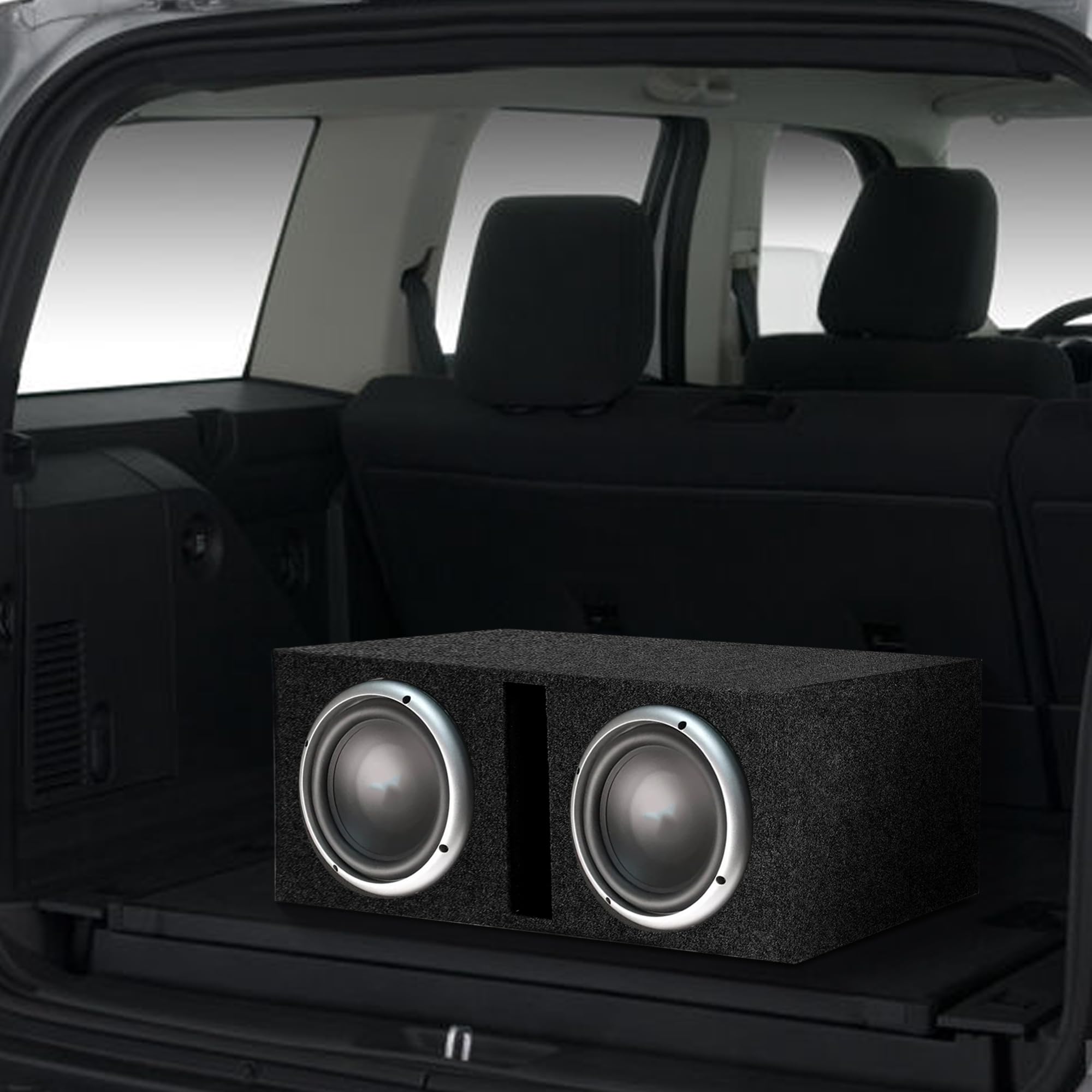 *Bass12* Empty Woofer Box Qpower; (2)12'' Slot Ported