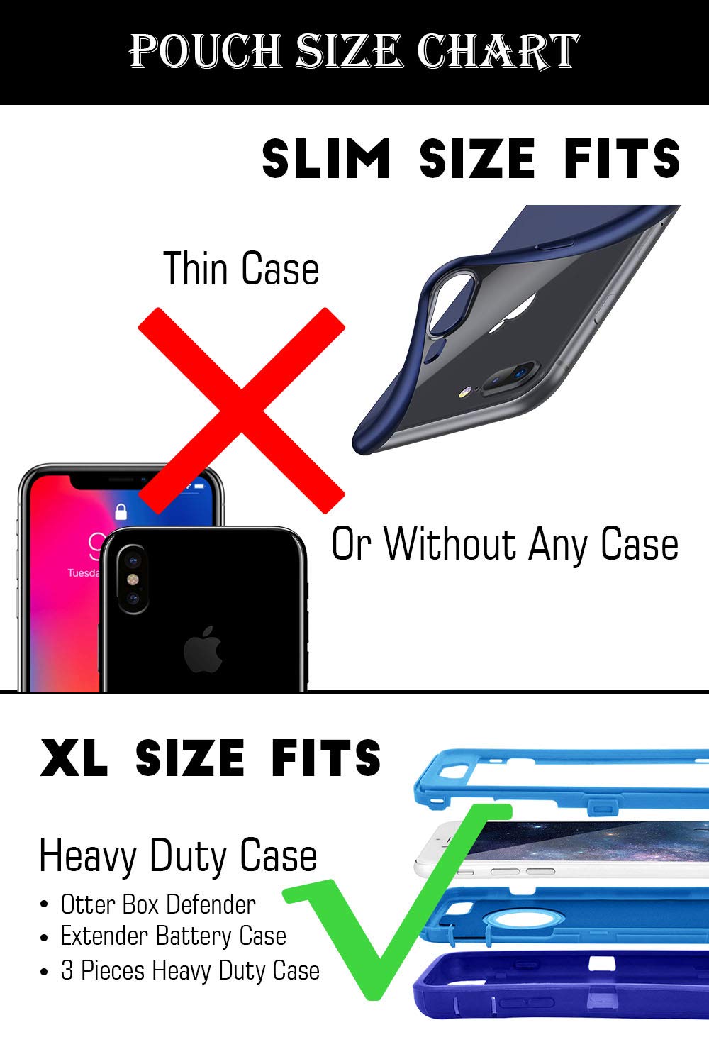 For Samsung Galaxy S8 Plus Case, T Man [ Xl Size] [Belt Holster] Sideways Horizontal Leather Holster Carry Pouch Case For Samsun