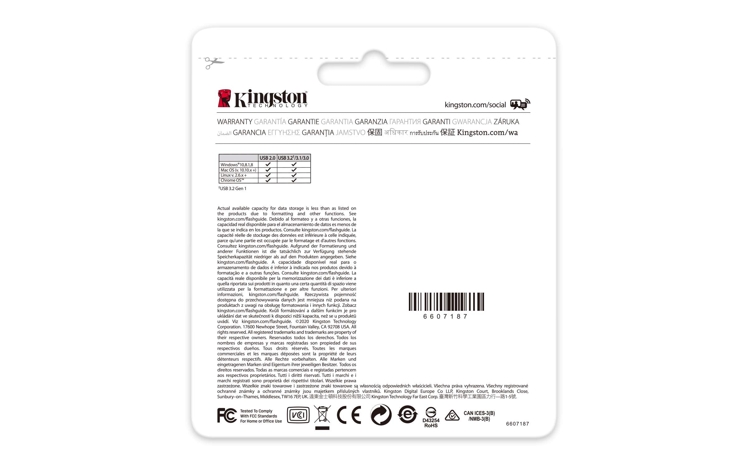 Kingston Exodia M 64B Usb Flash Drive, Blue