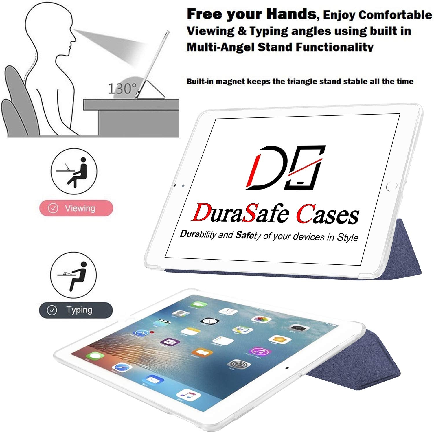 Durasafe Cases For Ipad 2Nd 2011 3Rd 4Th Gen 2012 9.7 Inch [Ipad 4 Ipad 3 Ipad 2 Old Model ] A1458 A1416 A1395 Mc705Ll/A Md328Ll