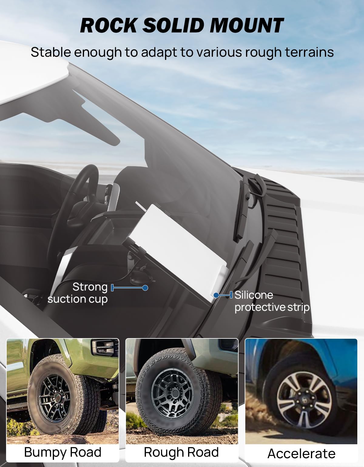 Joytutus Starlink Mini Dash Mount Suction Cup Mount, Wider Adjustable Angle Starlink Mini Car Mount For Dashboard, Starlink Mini