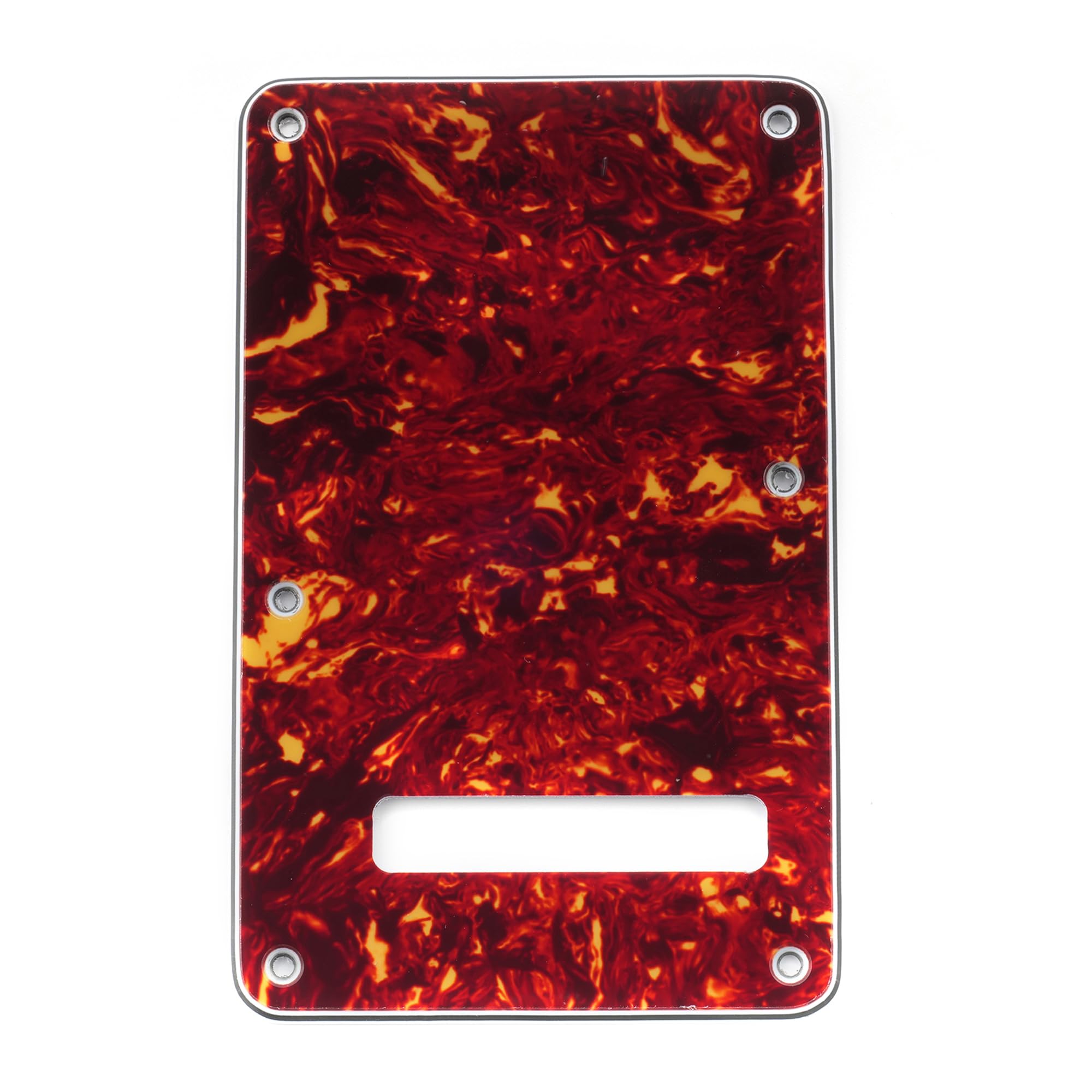 Musiclily 6 Hole Strat Back Plate Tremolo Cavity Cover Backplate For Fender American/Mexican Made Standard Stratocaster Modern S