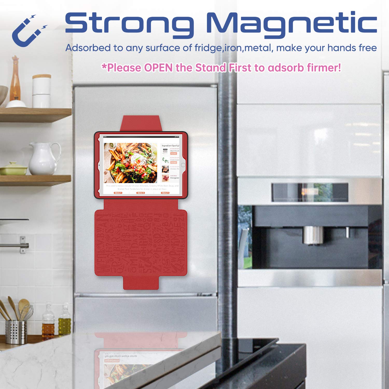 Seymac Stock Case For Ipad 6Th/5Th Generation/Air 2/Pro 9.7'', Smart Magnetic Auto Sleep Cover With Card Holder, Stand Multi Ang