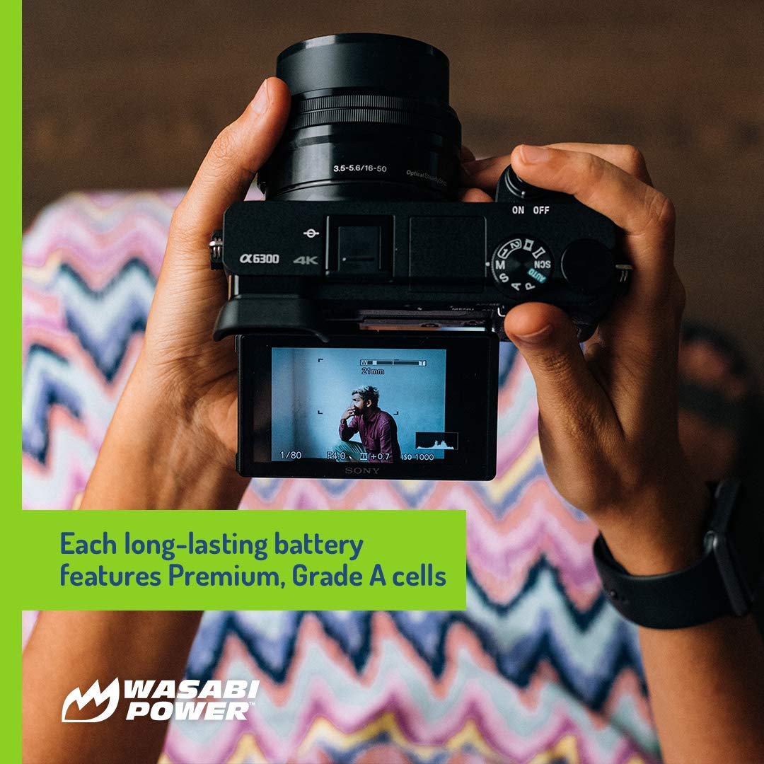 Wasabi Power Battery For Sony Np-Fw50 (Compatible With Zv-E10, Alpha A7, A7 Ii, A7R, A7R Ii, A7S, A7S Ii, A5000, A5100, A6000, A