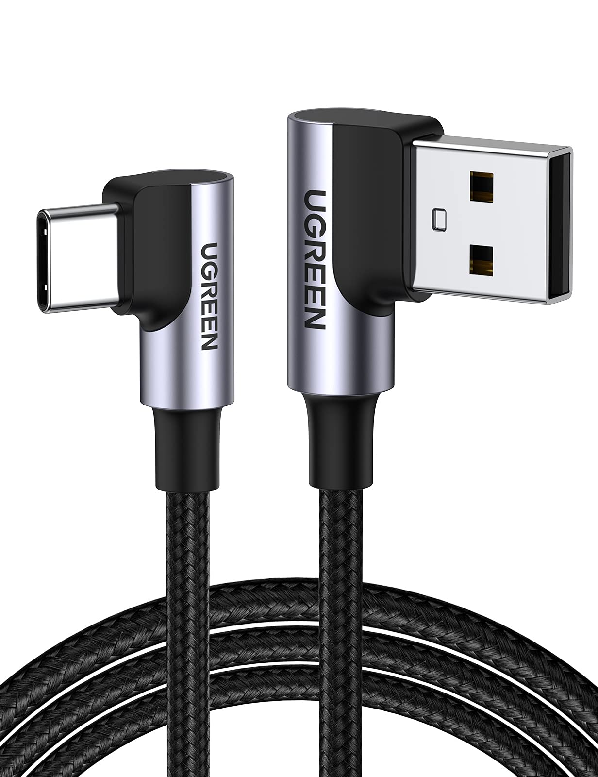 Ugreen Usb To Usb C Cable 90 Degree Usb C Fast Charging Cord Compatible With Iphone 16/16 Plus/16 Pro/16 Pro Max/15/Samsung Gala