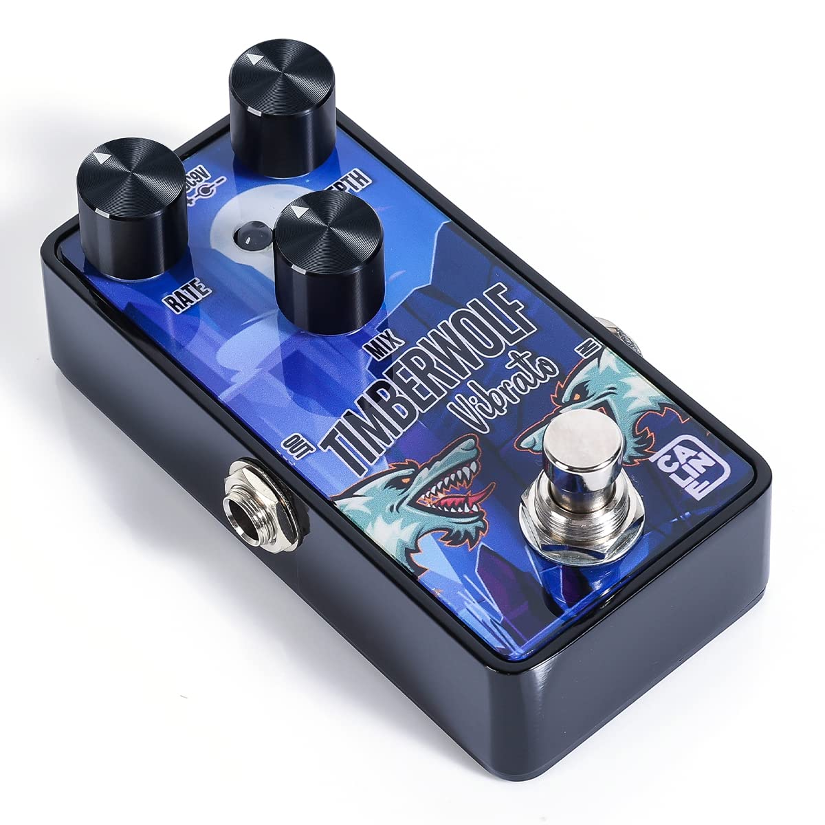 Caline Mini Guitar Vibrato Pedal G006 G Series Traditional Vibrato Effect Sound Processor for Electric Guitar Bass, Digital Circ