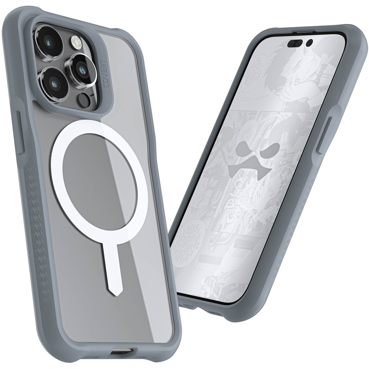 Ghostek Covert Iphone 14 Plus Magsafe Case Clear   Hard Anti Scratch Back, Silicone Bumper, Compatible With Apple Magsafe Access