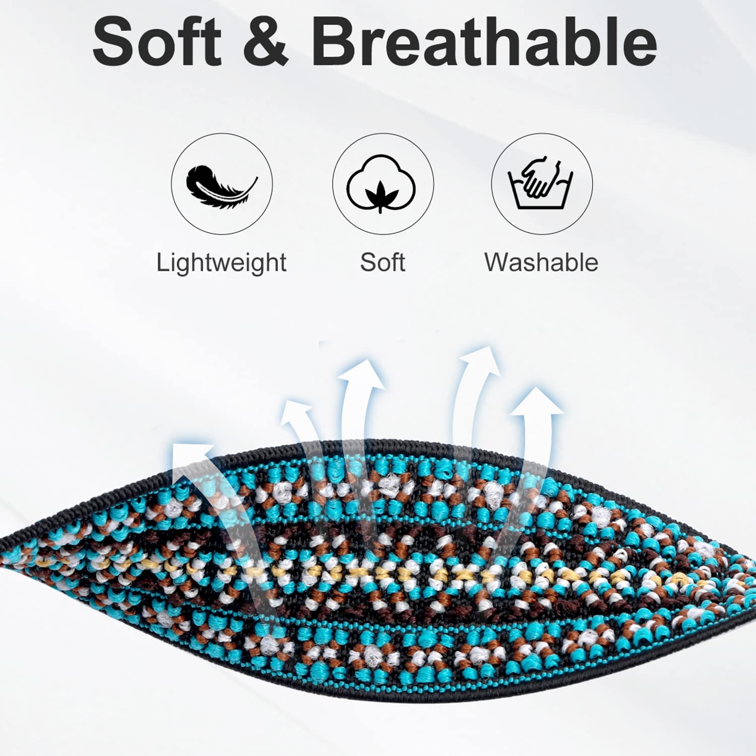 Lerobo Elastic Bands For Samsung Galaxy Watch 40Mm, 44Mm, 46Mm, 42Mm, 40Mm   Stretchy Nylon Material With Adjustable Metal Buckl