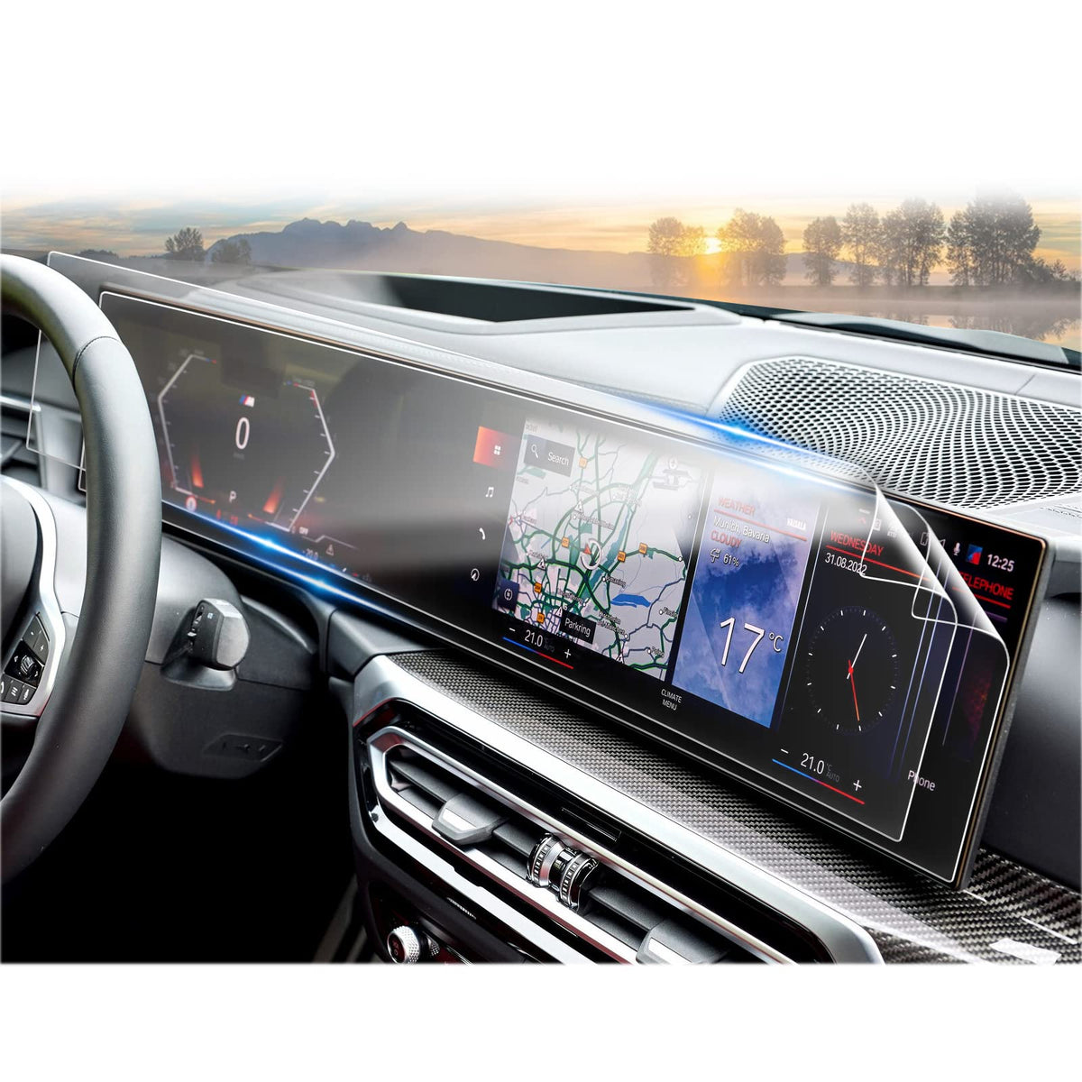 Cdefg For Bmw X5/ X6 /X7 2023 2024 G05 G06 G07 Screen Protector, For Bmw 3 Series 330I, 330E, M340I, M3 Curved Display , For Bmw 7 Series G70 For Bmw Xm (G09) Ix (I20) Infotainment Idrive 8 Digital