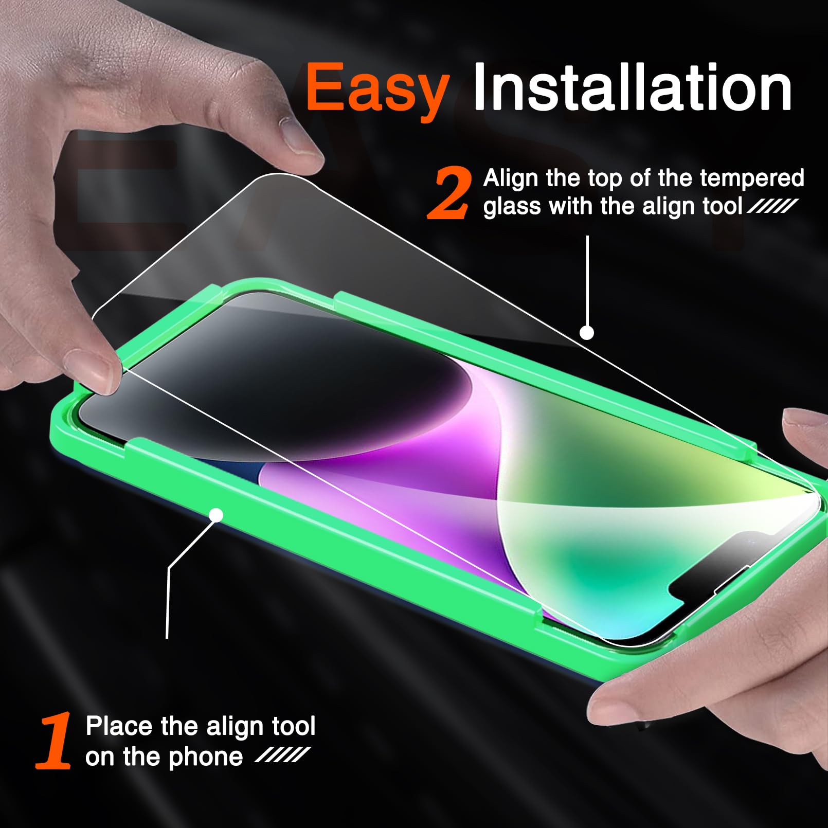 Milomdoi 3 Pack Screen Protector For Apple Iphone 13/ Iphone 14 With 3 Pack Tempered Glass Camera Lens Protector, Ultra 9H Acces