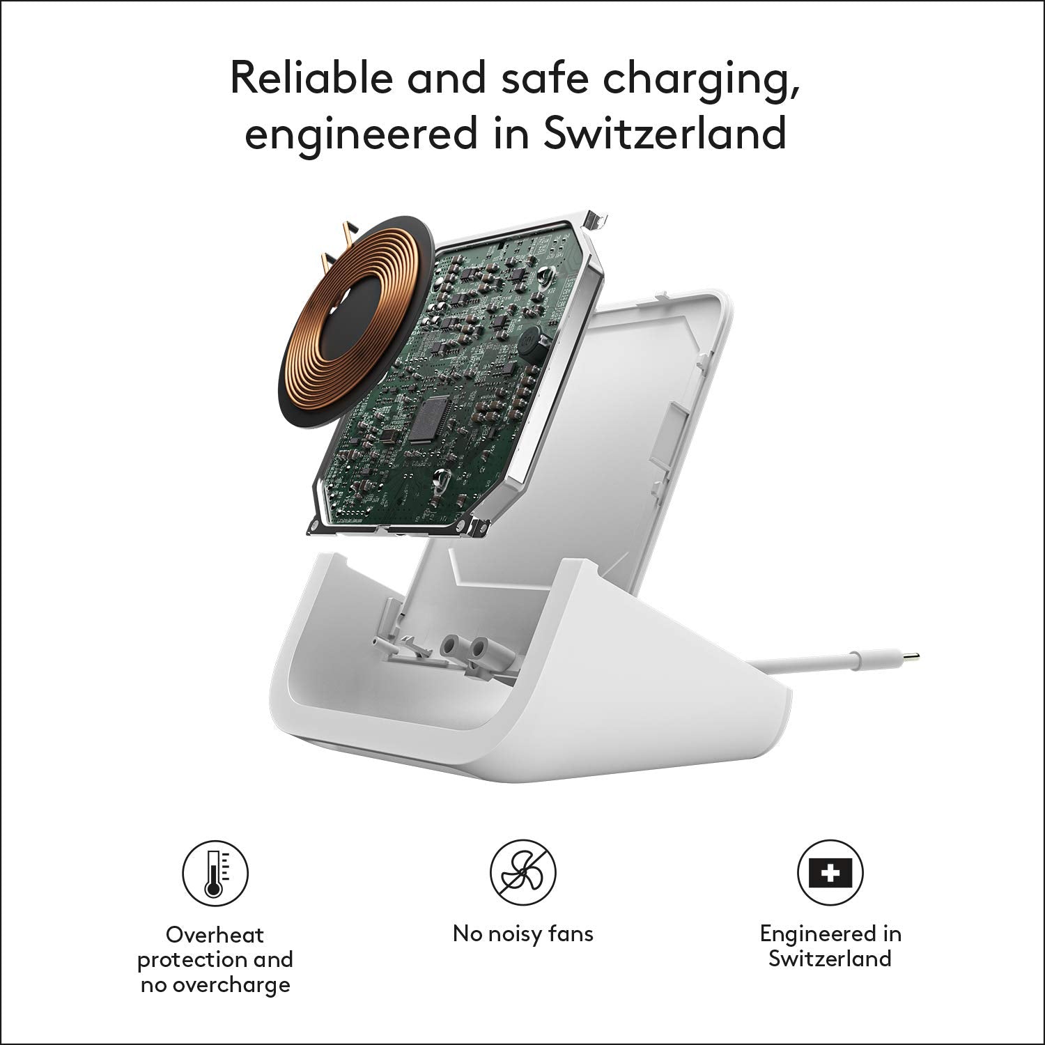 Logitech Powered Wireless Charging Stand For Iphone 8, 8 Plus, X, Xs, Xs Max And Xr