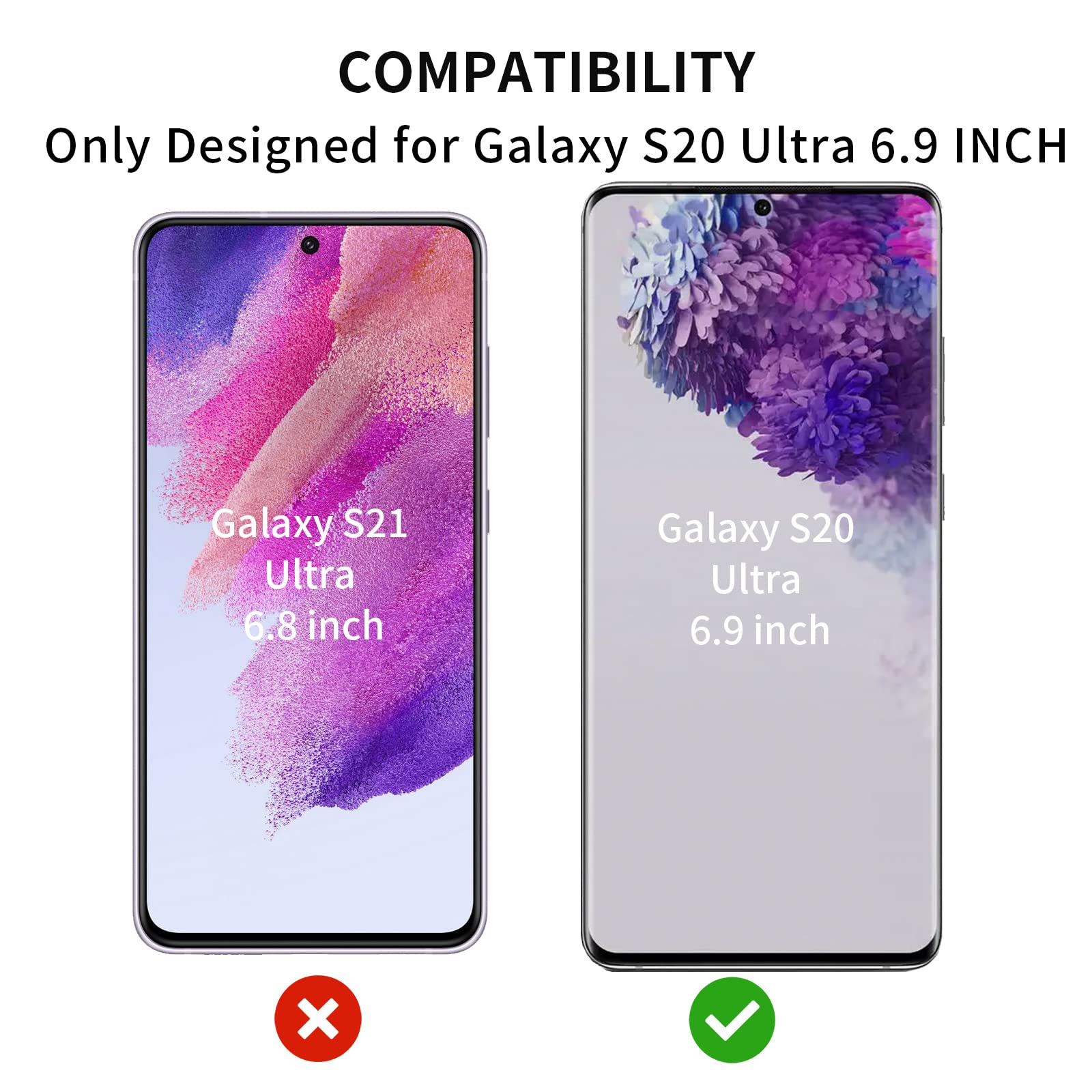 Zgxhga For Samsung Galaxy S20 Ultra Screen Replacement,Replacement Screen For Galaxy S20 Ultra Series 6.9 Inch,Glass Replacement