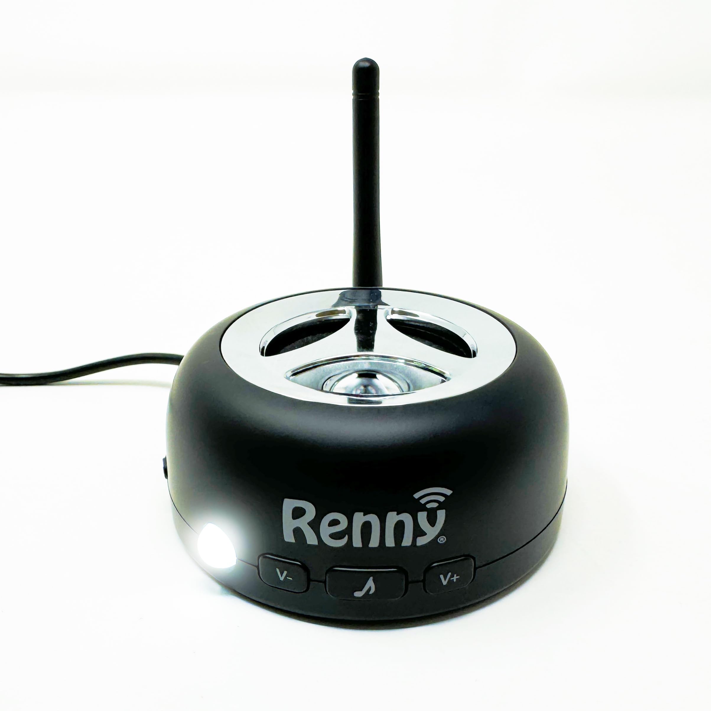 Renny  The Loud Cell Phone Ringer, Amplifier & Flasher for The Hearing Impaired (117dB) | AutoConnects Wirelessly via Bluetoot