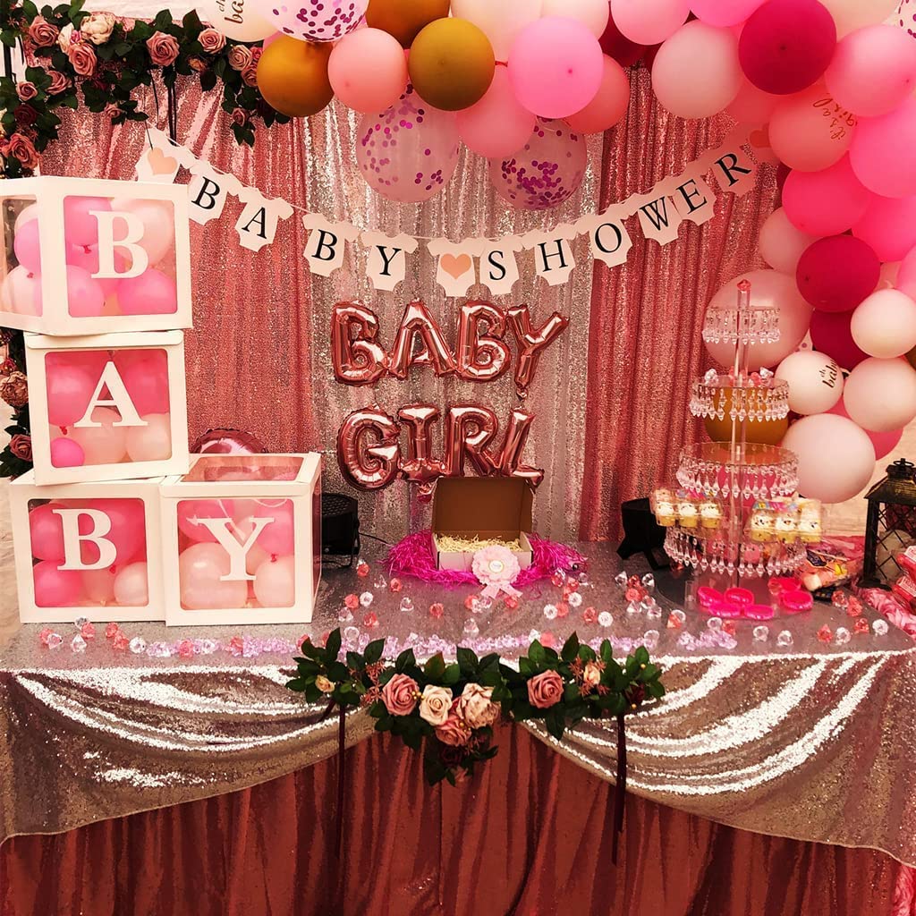 Poise3Ehome Fuchsia Pink Sequin Backdrop Curtains, 2 Panels Sequin Backdrop, 2Ftx8Ft Sequin Curtains For Party Wedding Sequence