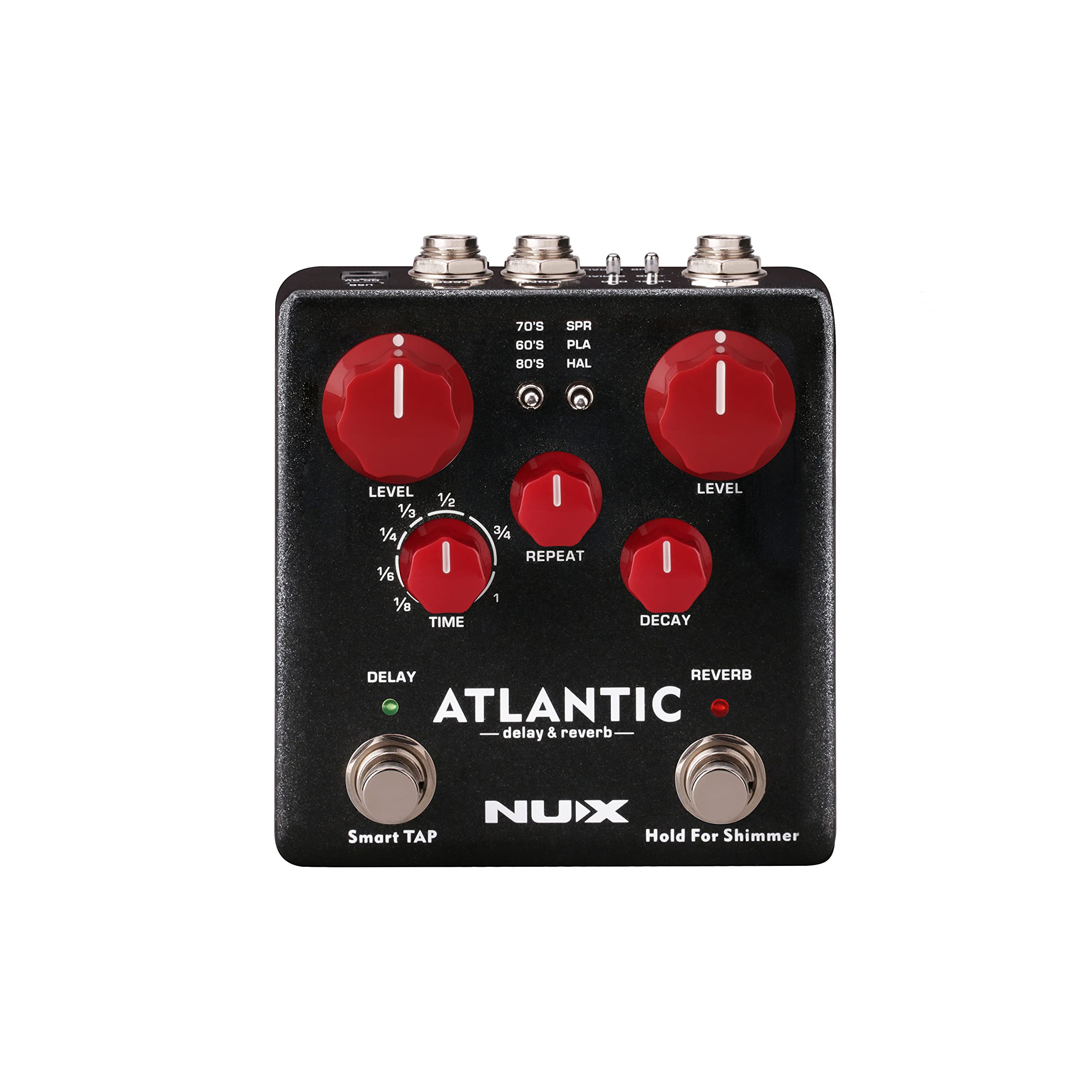 Nux Ndr 5 Nux  Atlantic Delay & Reverb Pedal,Black