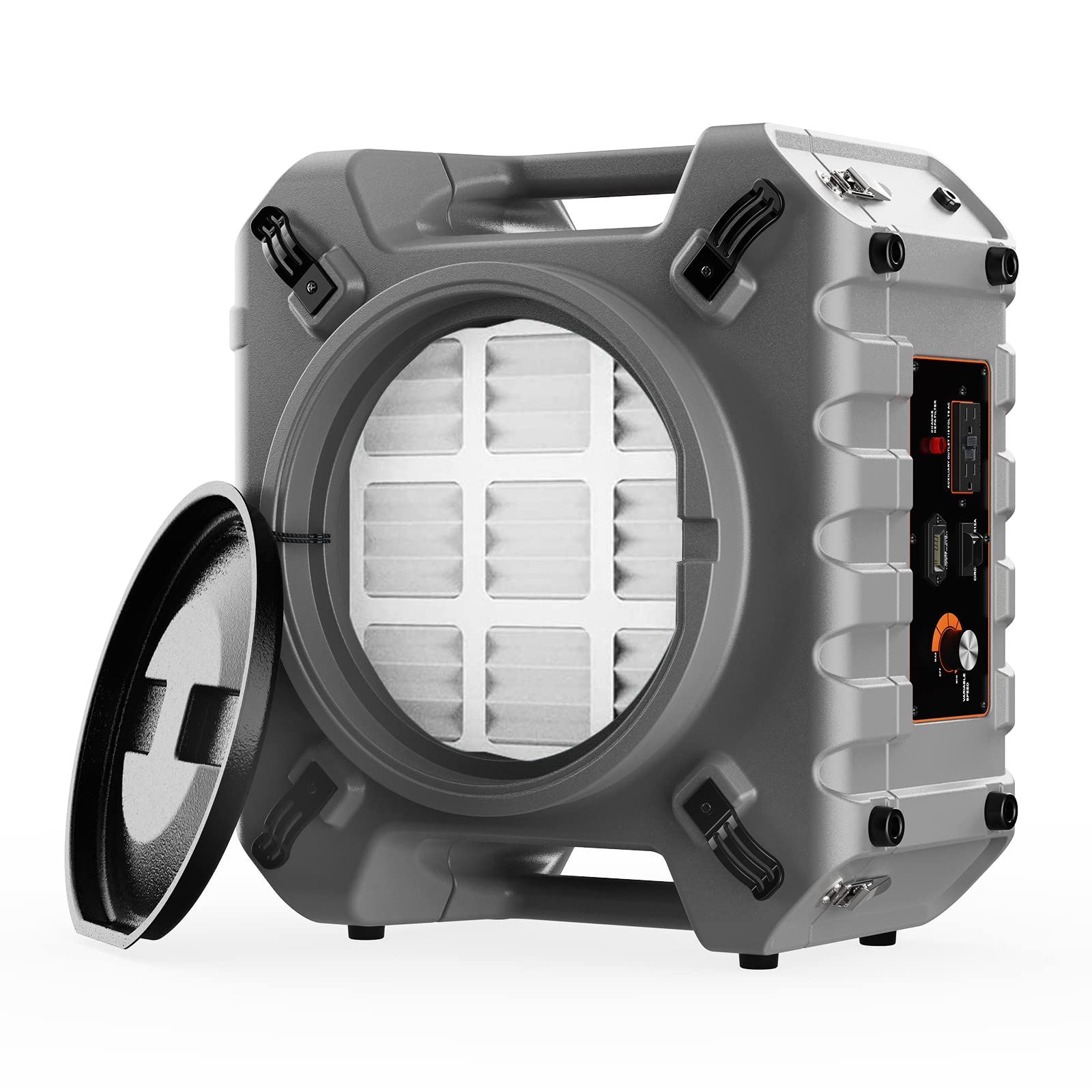 Abestorm HEPA Air Scrubber for Home/Commercial/Industrial Use, 3 Stage Filtration with 16 Duct Hose, Negative Air Machine for 