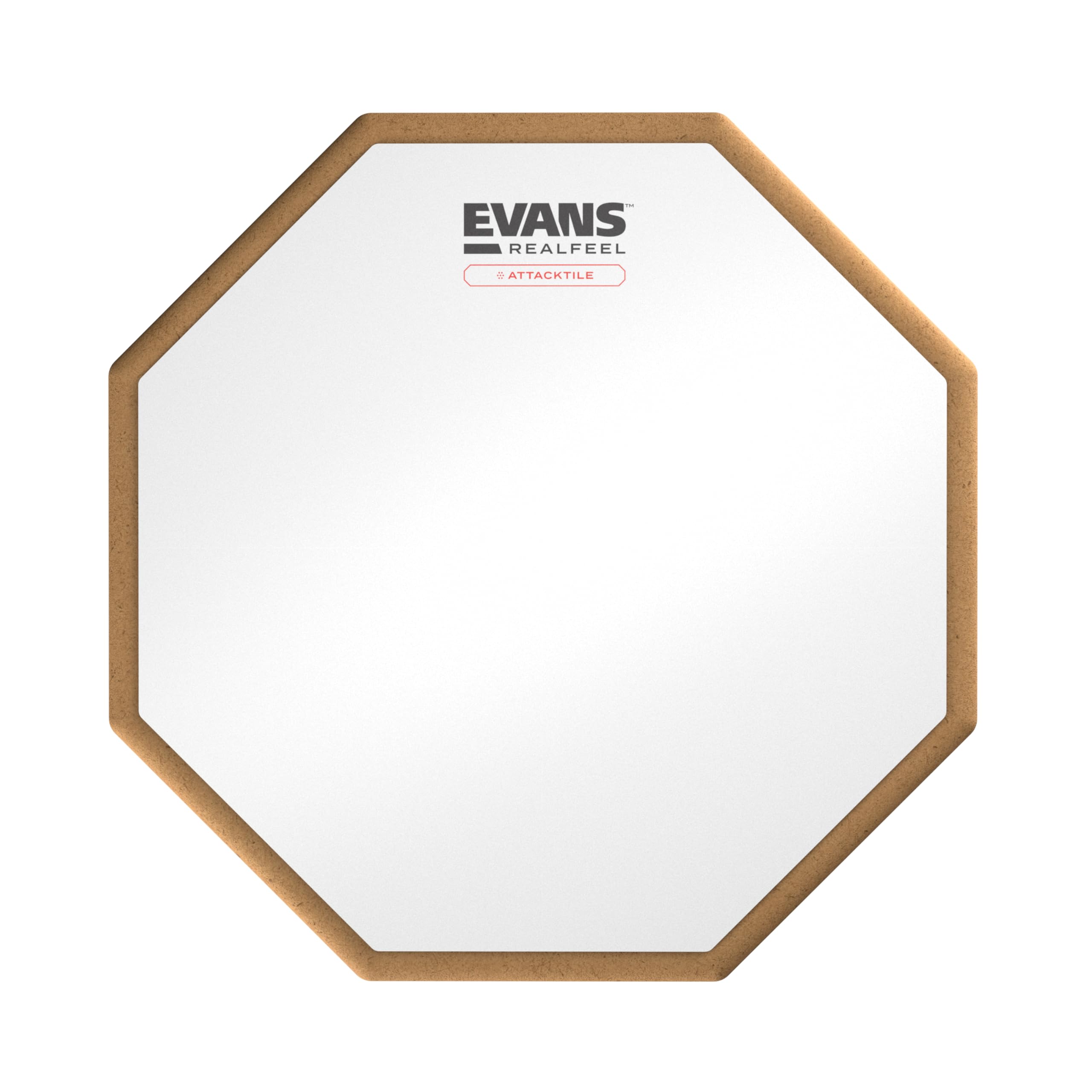 Evans Realfeel Attacktile Drum Pad   Drum Practice Pad   Uv Coated Practice Pad   1 Sided   10 Inch