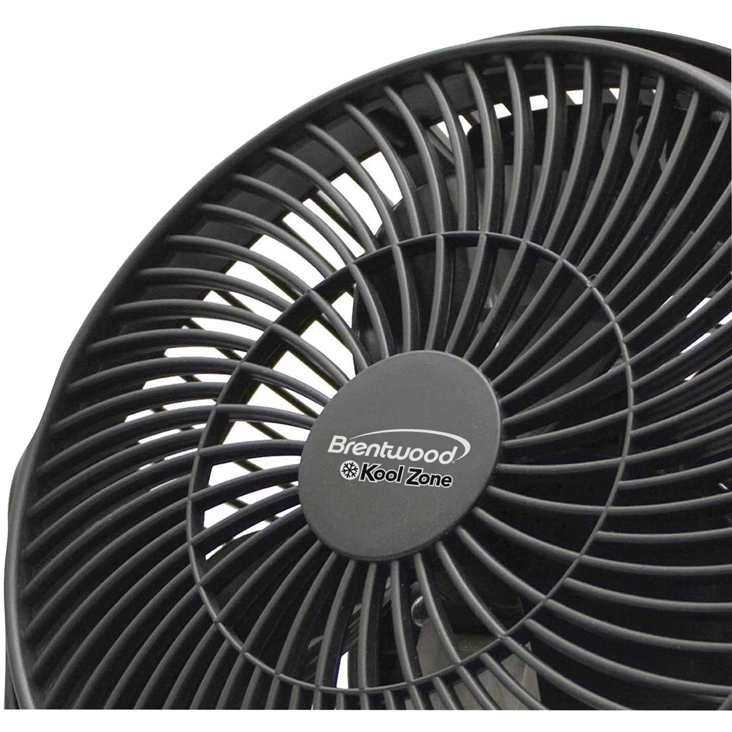 Brentwood Kool Zone High Velocity Air Circulator Fan, 3-Speed 8-Inch, Black
