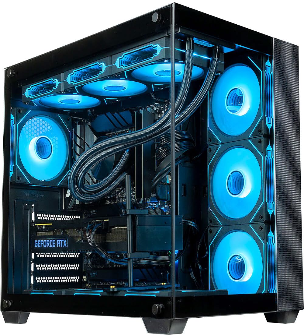 Panorama Gaming PC Desktop (NVD GeForce RTX 4070 Super, Intel 24-Core i9-14900KF Processor, 32GB DDR5 RAM, 1TB NVMe SSD + 3TB HD