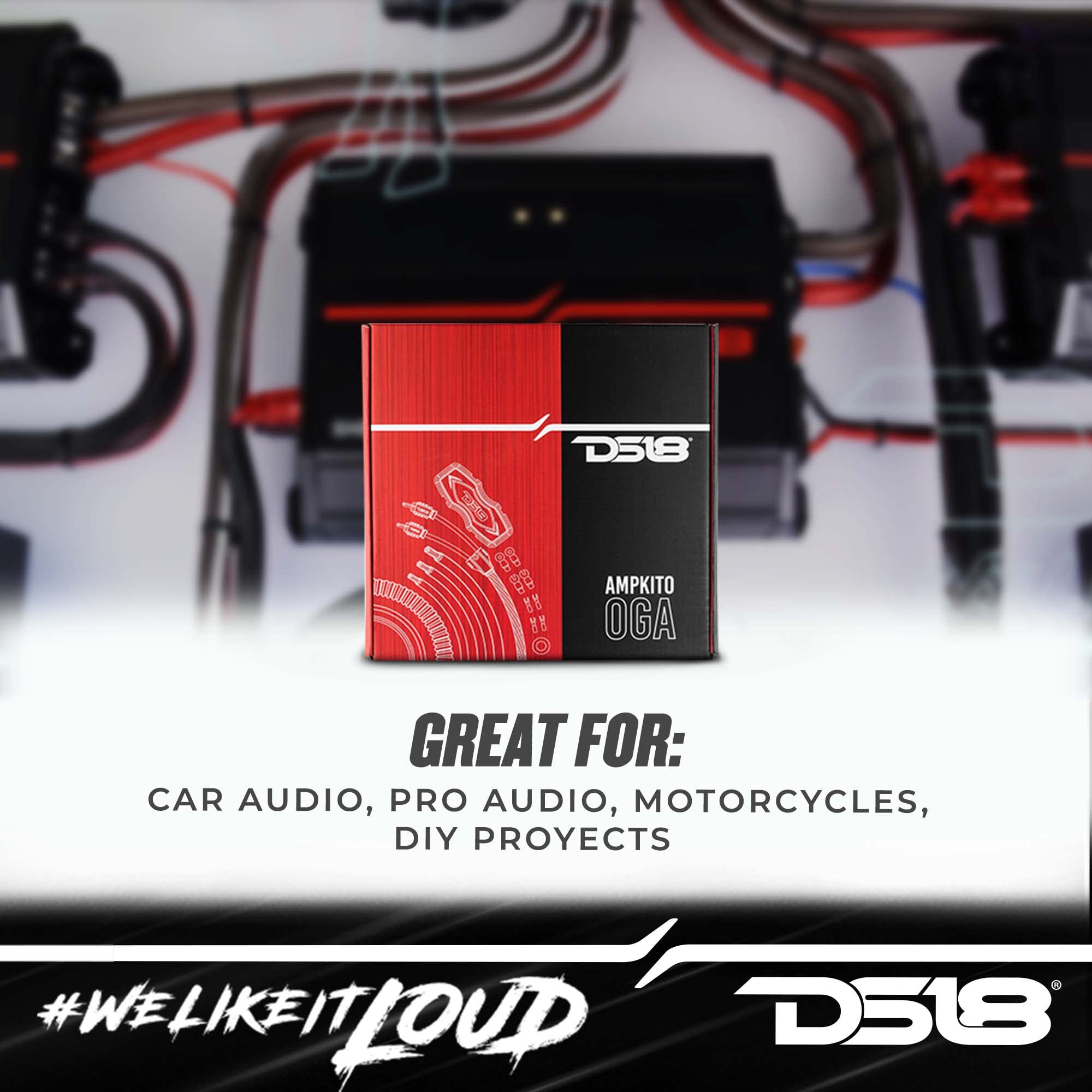 Ds18 Ampkit0 0 Gauge Cca Complete Amp Wiring Kit   Amplifier Install Wiring 1/0 Ga Amp Kit Pro Installation Cables Up To 3000 Wa