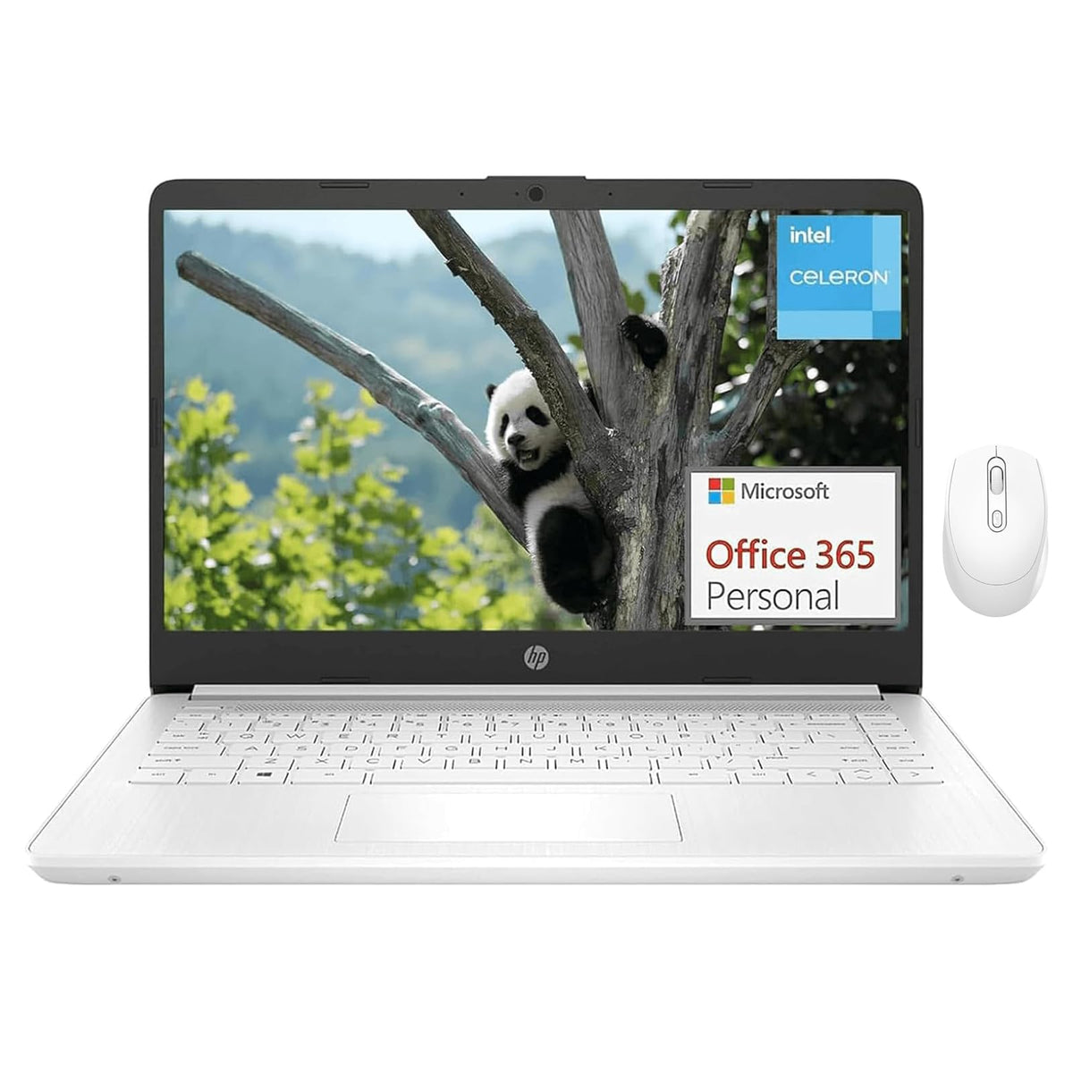 HP Stream 14 inch Laptop for Student and Business   Intel Quad Core Processor, 16GB RAM, 320GB Storage (64GB eMMC + 256GB Card), 1 Year Office 365, Webcam, 11H Long Battery Life, Wi Fi, Win11 H in S