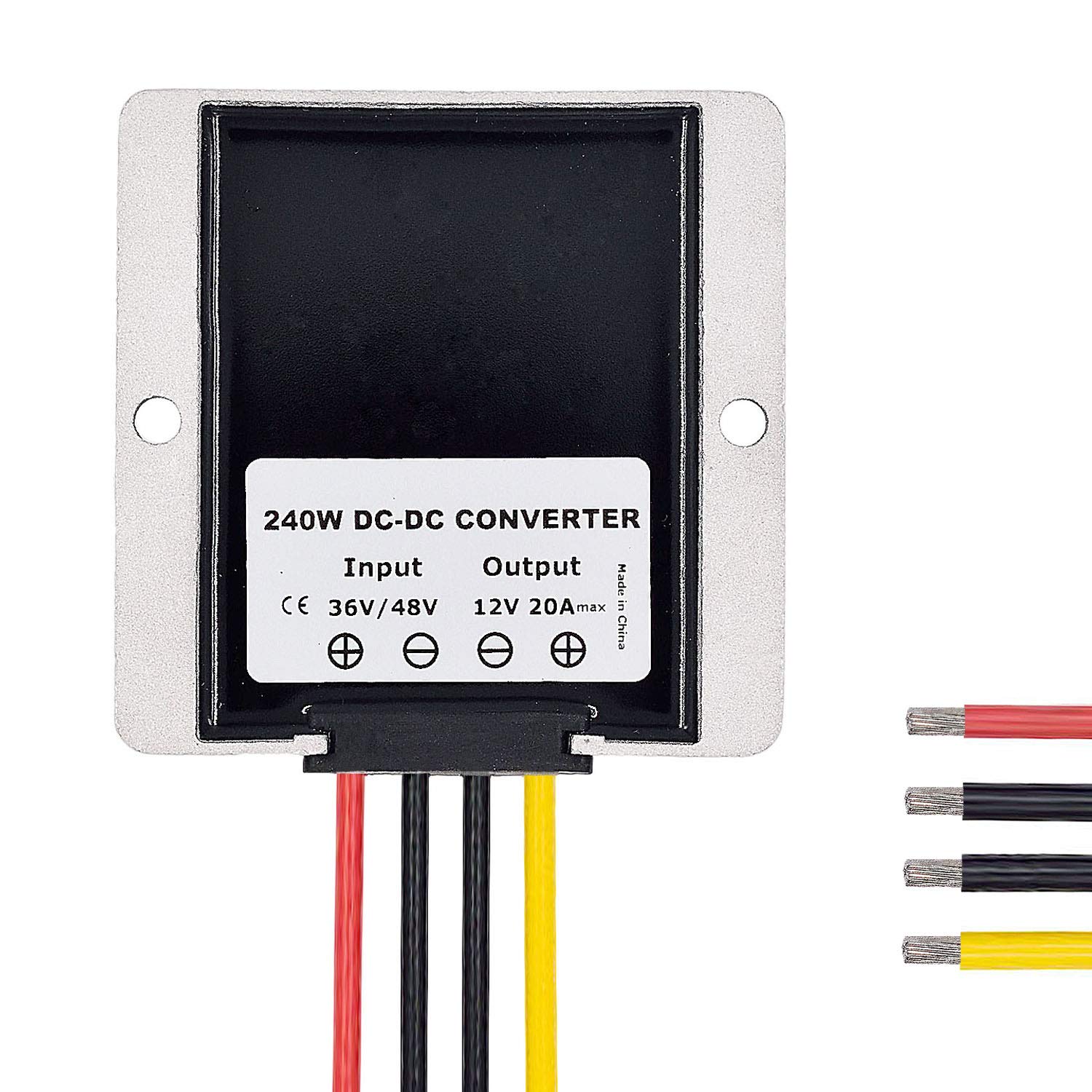 Valefod Dc To Dc High Efficiency Voltage Converter 36/48V To 12V 20A 240W Buck Converter Diy Power Supply Step Down Transformer