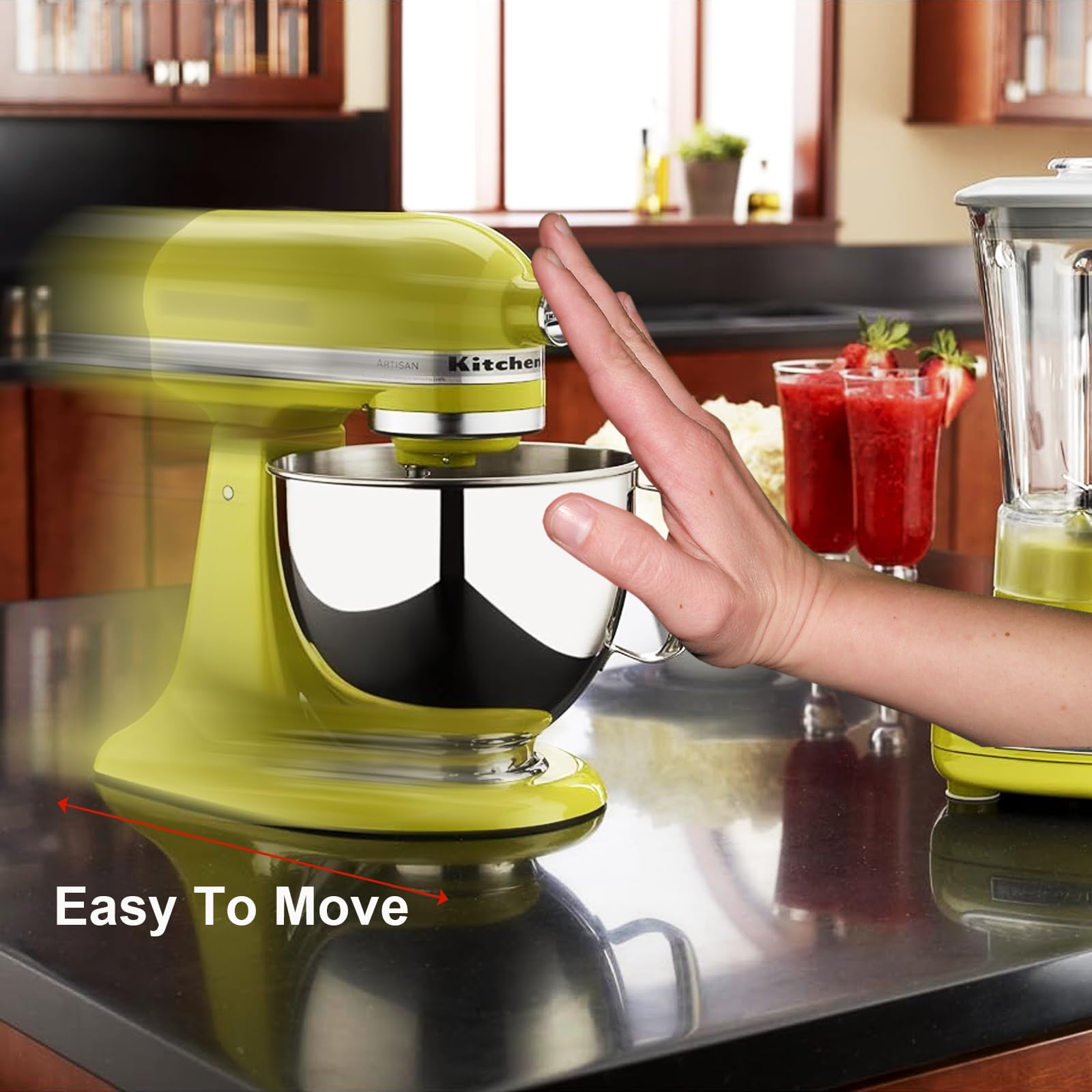 Mixer Slider Mat For Kitchenaid 4.5 5Qt Stand Mixer  Sliding Mats Slide Mover Pad Compatible With Kitchenaid 4.5 5 Qt Tilt Head