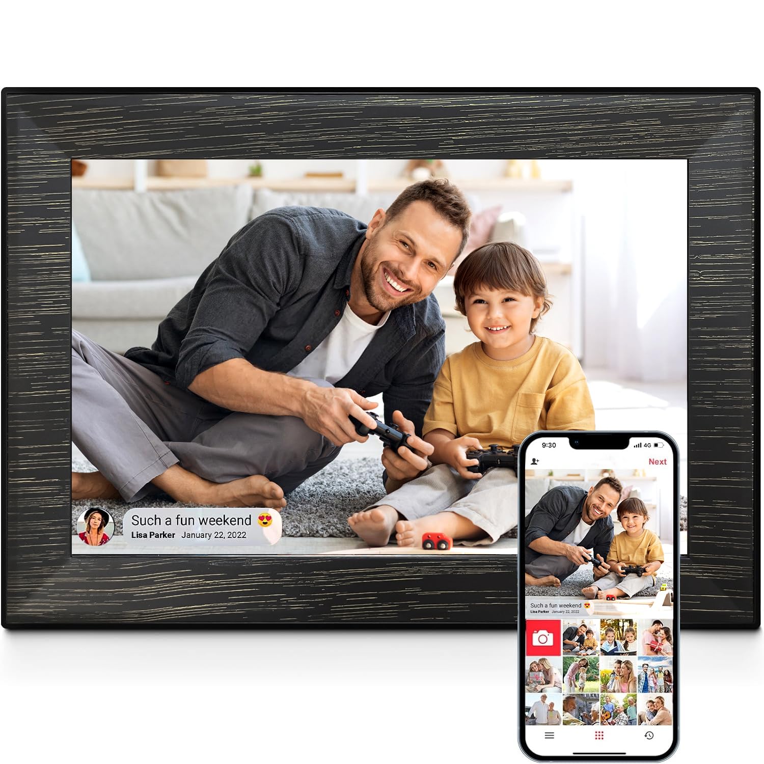 10.1 Inch Uhale Wifi Digital Picture Frame With 32Gb Storage And 1280 * 800 Ips Touch Screen Easy Setup To Share Photo Video Via