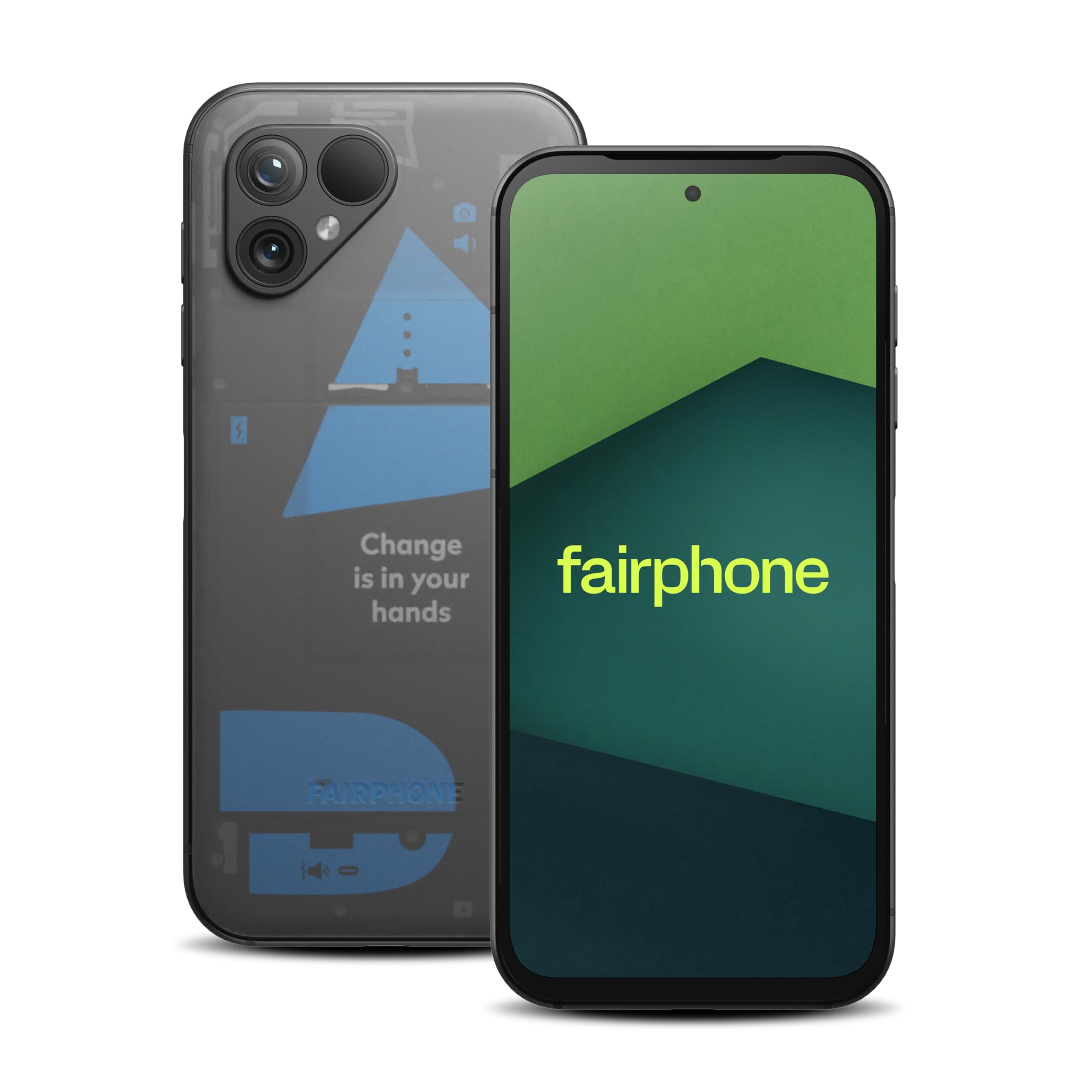 Fairphone 5 5G (GSM Unlocked, International Version) 256GB + 8GB RAM - Dual SIM (Nano-SIM + eSIM) Android 13 Smartphone (Transpa