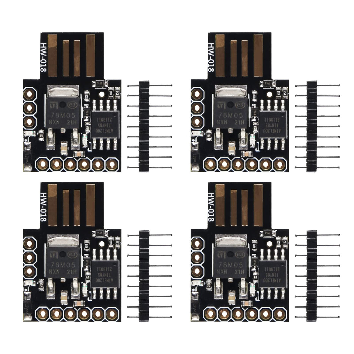 Diitao 4Pcs Attiny85 General Micro Usb Development Board Module Digispark Kickstarter Attiny85 Development Module For Arduino