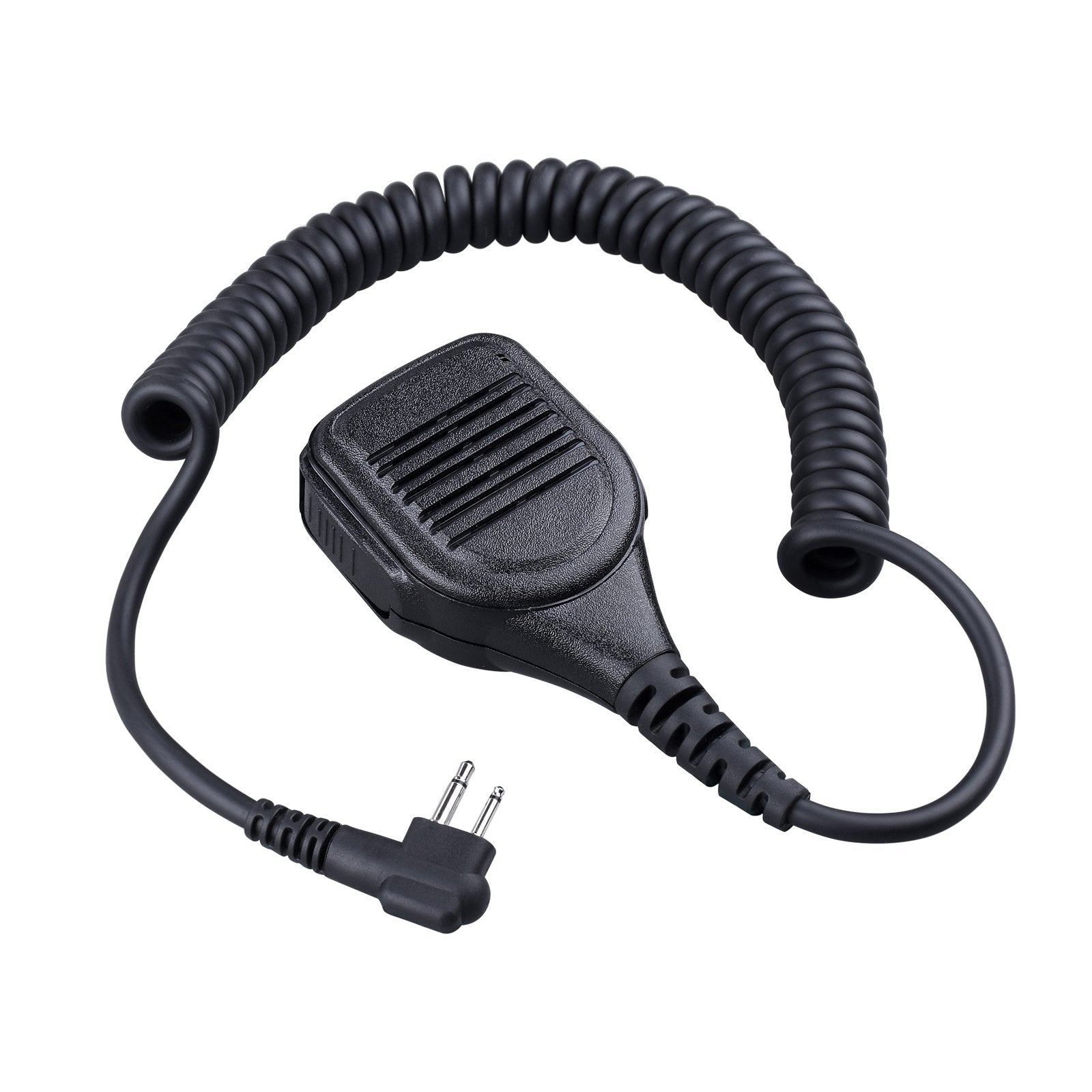 Commixc Shoulder Mic, Waterproof Ip55 Handheld Speaker Mic With External 3.5Mm Earpiece Jack, Compatible With 2.5Mm/3.5Mm 2 Pin Motorola Two Way Radios