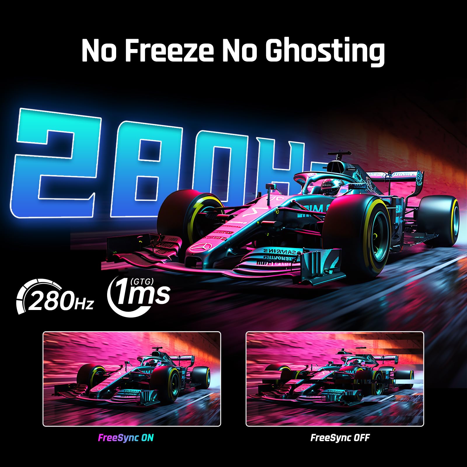 Ktc 27 280Hz 240Hz Gaming Monitor 1Ms Gtg 350Nits Fast Va 1080P Tilt 126% Srgb Adaptive Sync 4000:1 Contrast Ratio Hdr Display