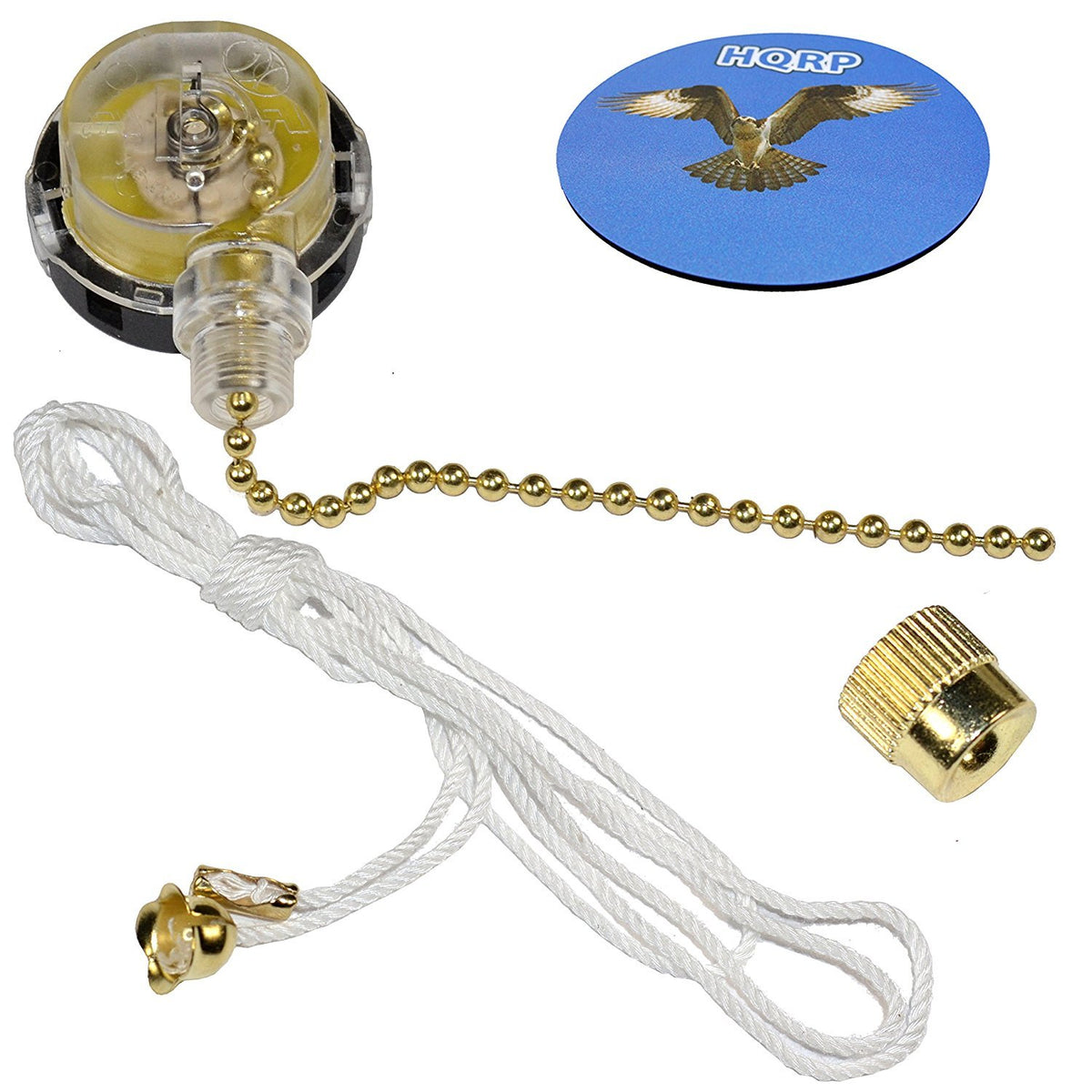 Hqrp Ceiling Fan 3 Speed Control Switch Compatible With Hampton Bay Ceiling Fan (Off,L 1, L 2, L 3)