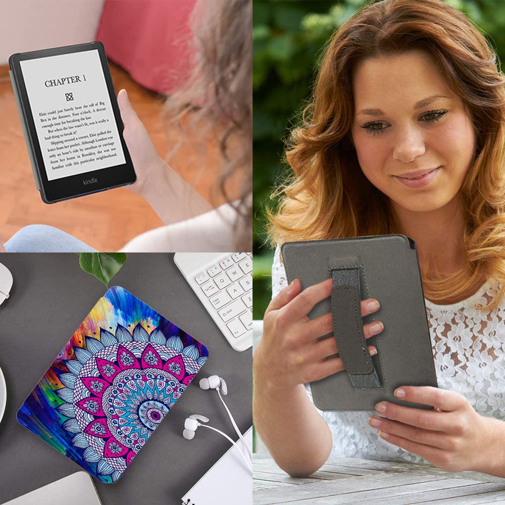 Case For Kindle Paperwhite 11Th Generation & Signature Edition Cover: Scsvpn Thin Lightweight Pu Leather Sleeve For 6.8 Inch Kin