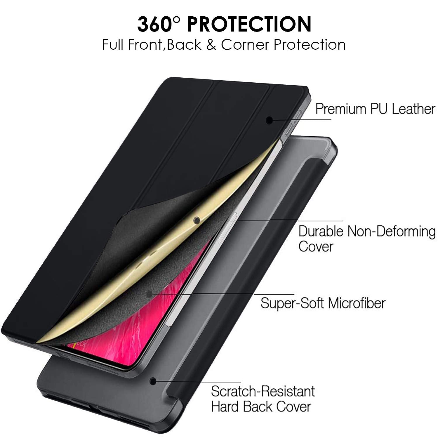 Durasafe Cases For Ipad Pro 11 Inch 1 Gen 2018 [ Pro 11 1St ] A1980 A1934 Slim Lightweight Protective Frosted Pc Dual Angle Stan