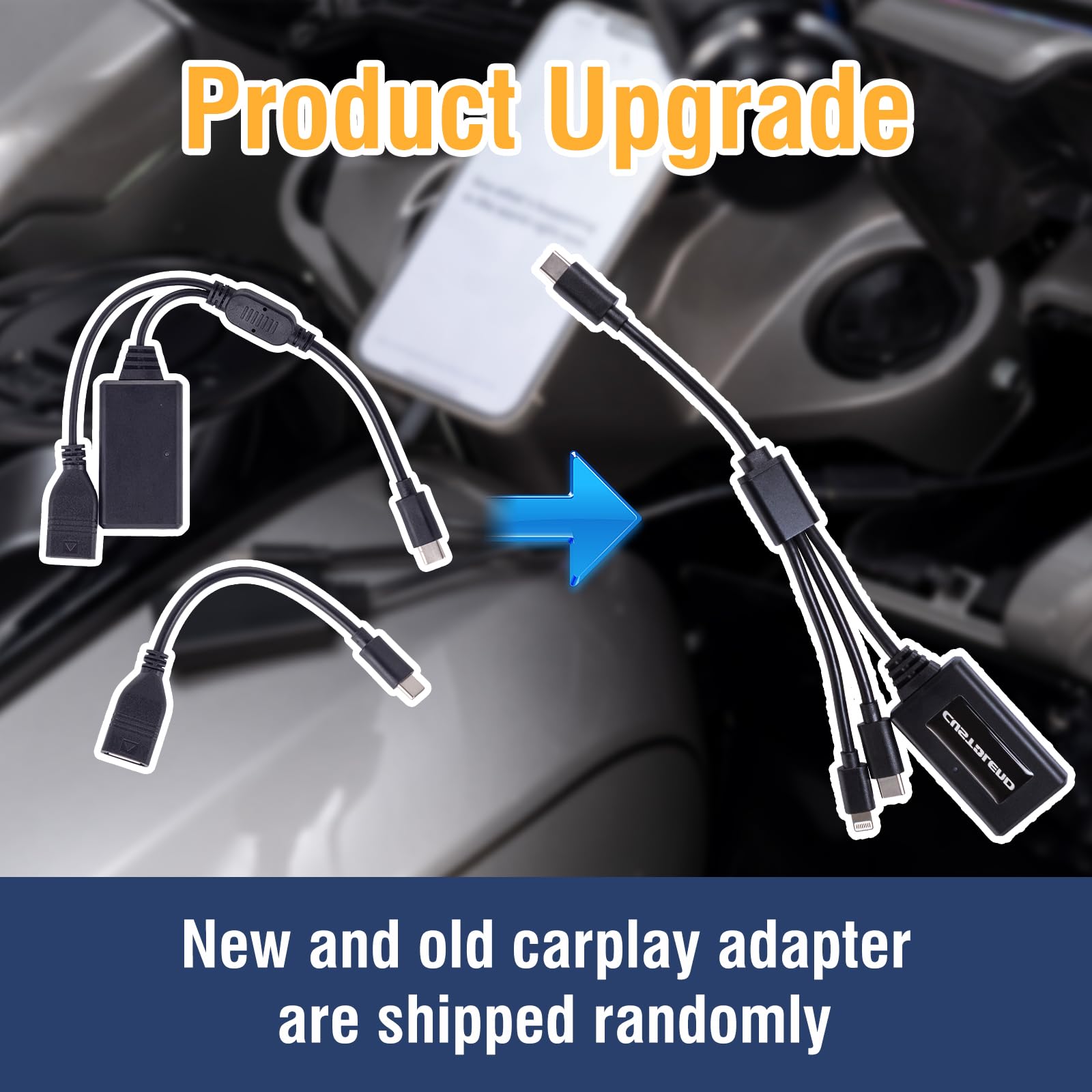 Motorcycle Wireless Carplay Adapter Compatible With Harley 121 Cvo Touring, 2023 Cvo 2025 Street Glide, Road Glide, Plug And Pla